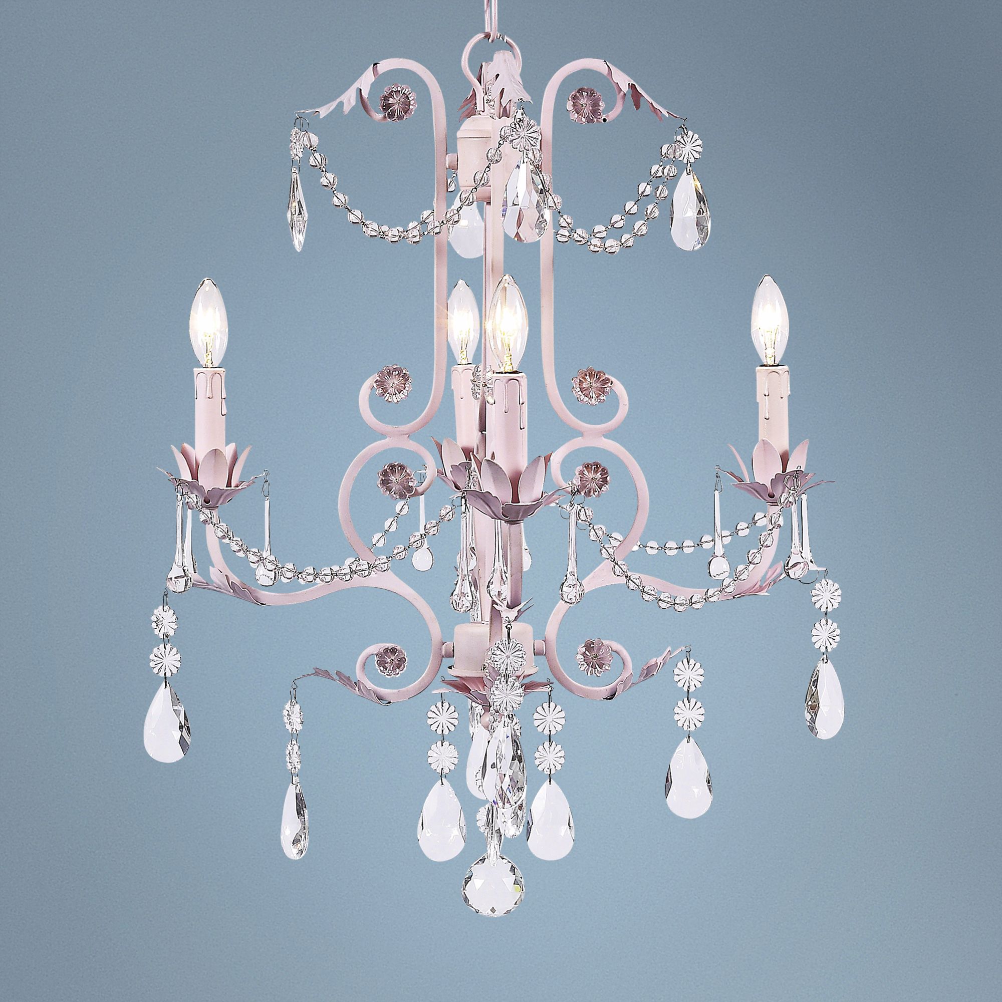 Valentino Pink 20" Wide Chandelier