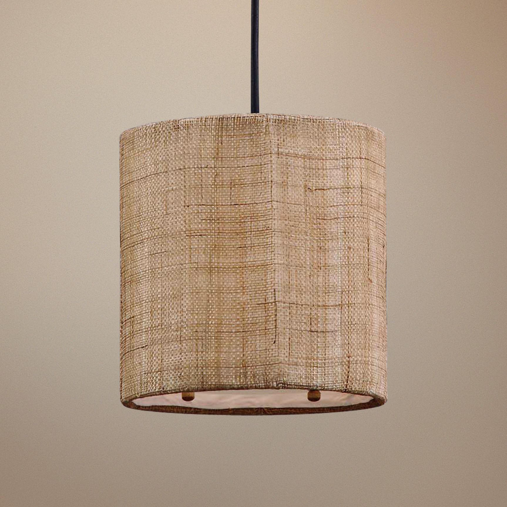 Uttermost Dafina Burlap 1-Light Mini Pendant Light