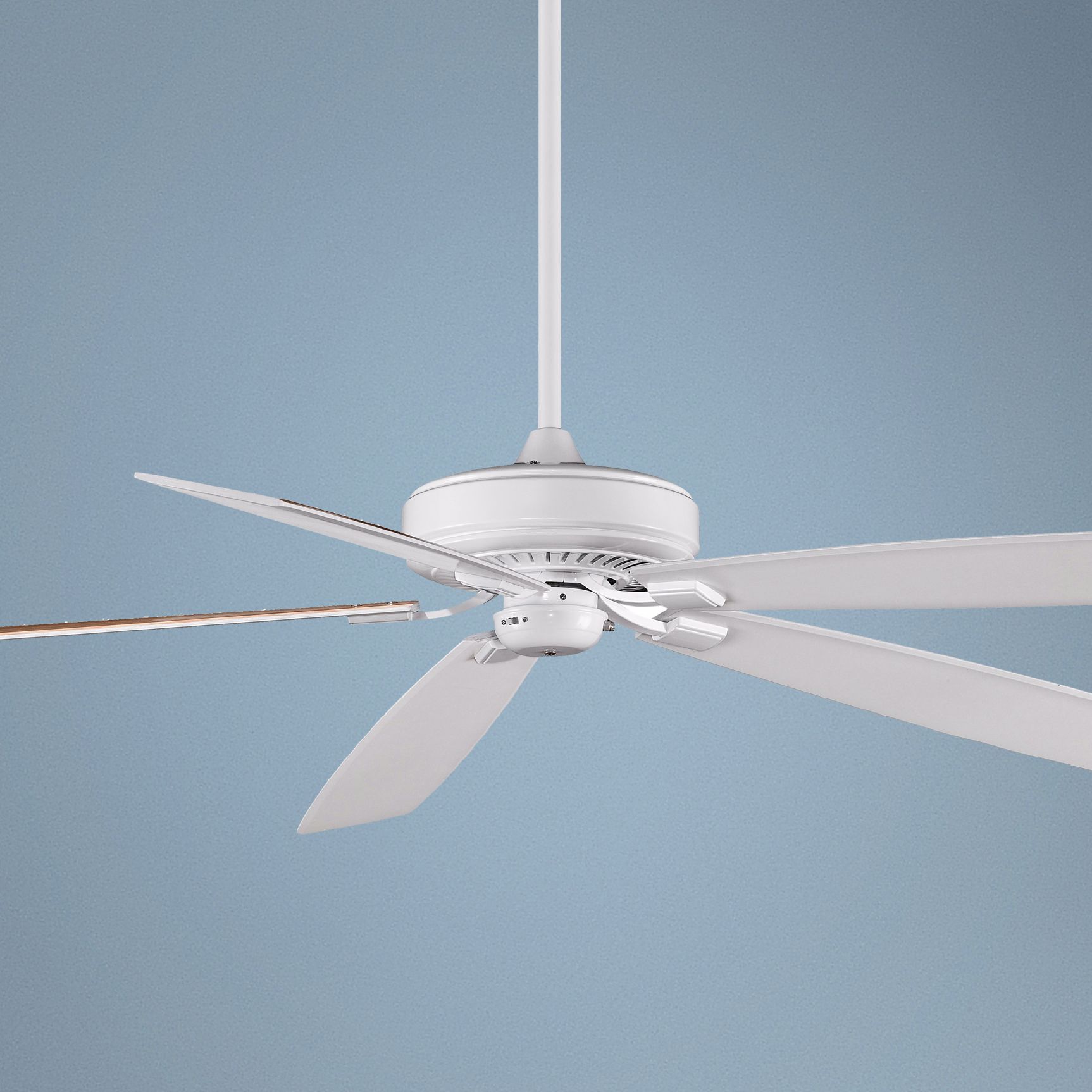 72" Fanimation Edgewood™ White Nickel Ceiling Fan