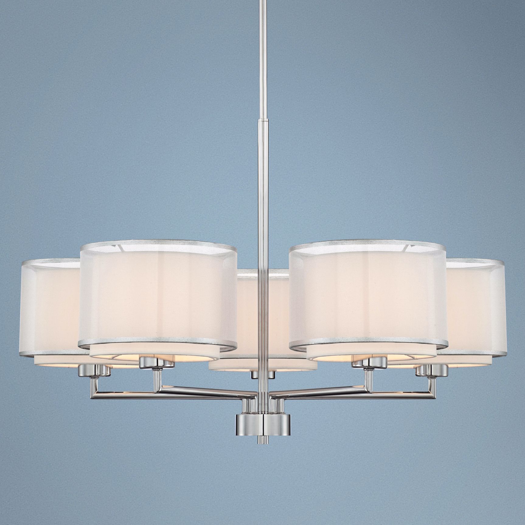 Possini Euro Design 5-Light Overlapping Shade Chandelier
