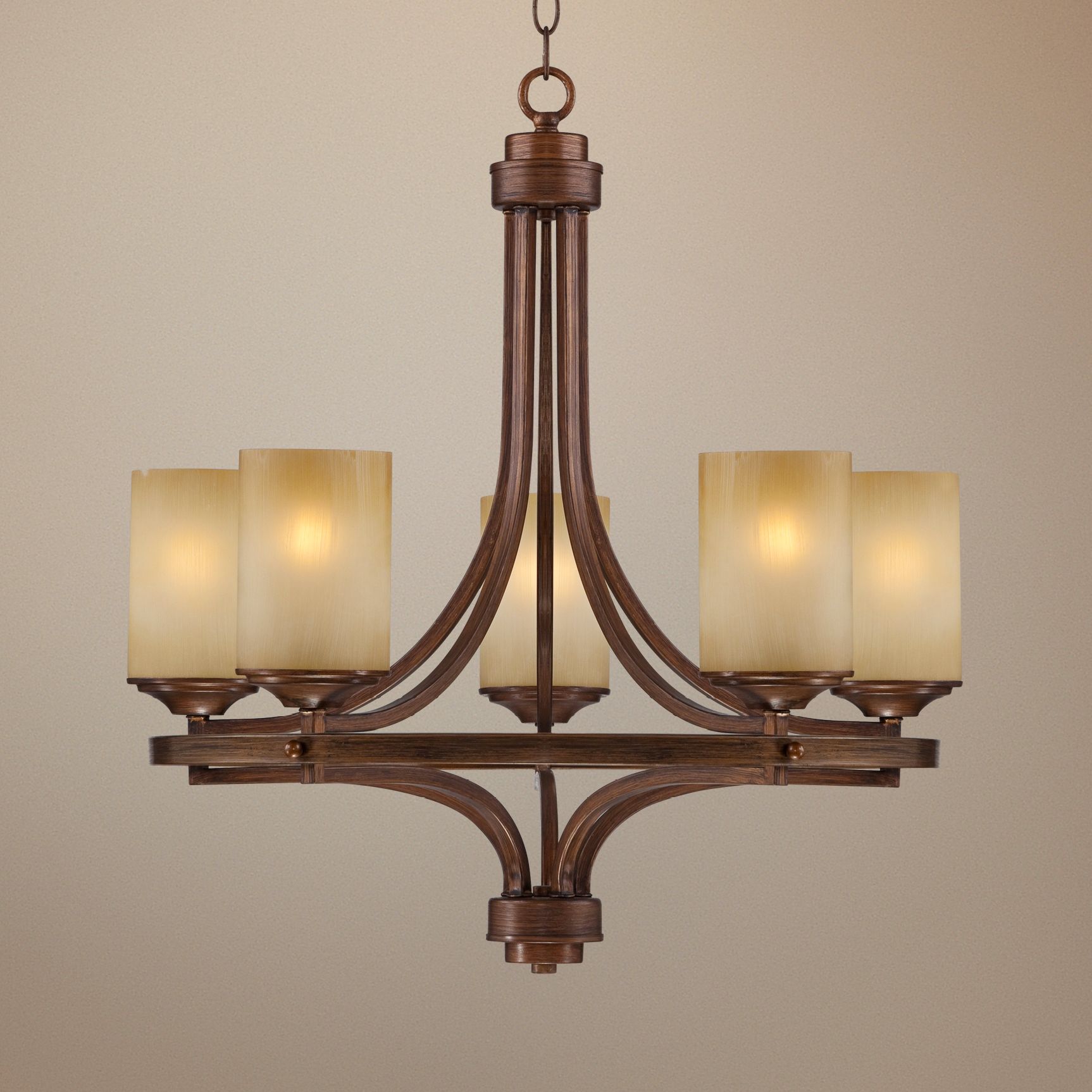 Chic Chalet Bronze 24" Wide Chandelier
