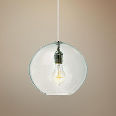 LBL Isla Clear Nickel 9 3/4" Wide Pendant Light