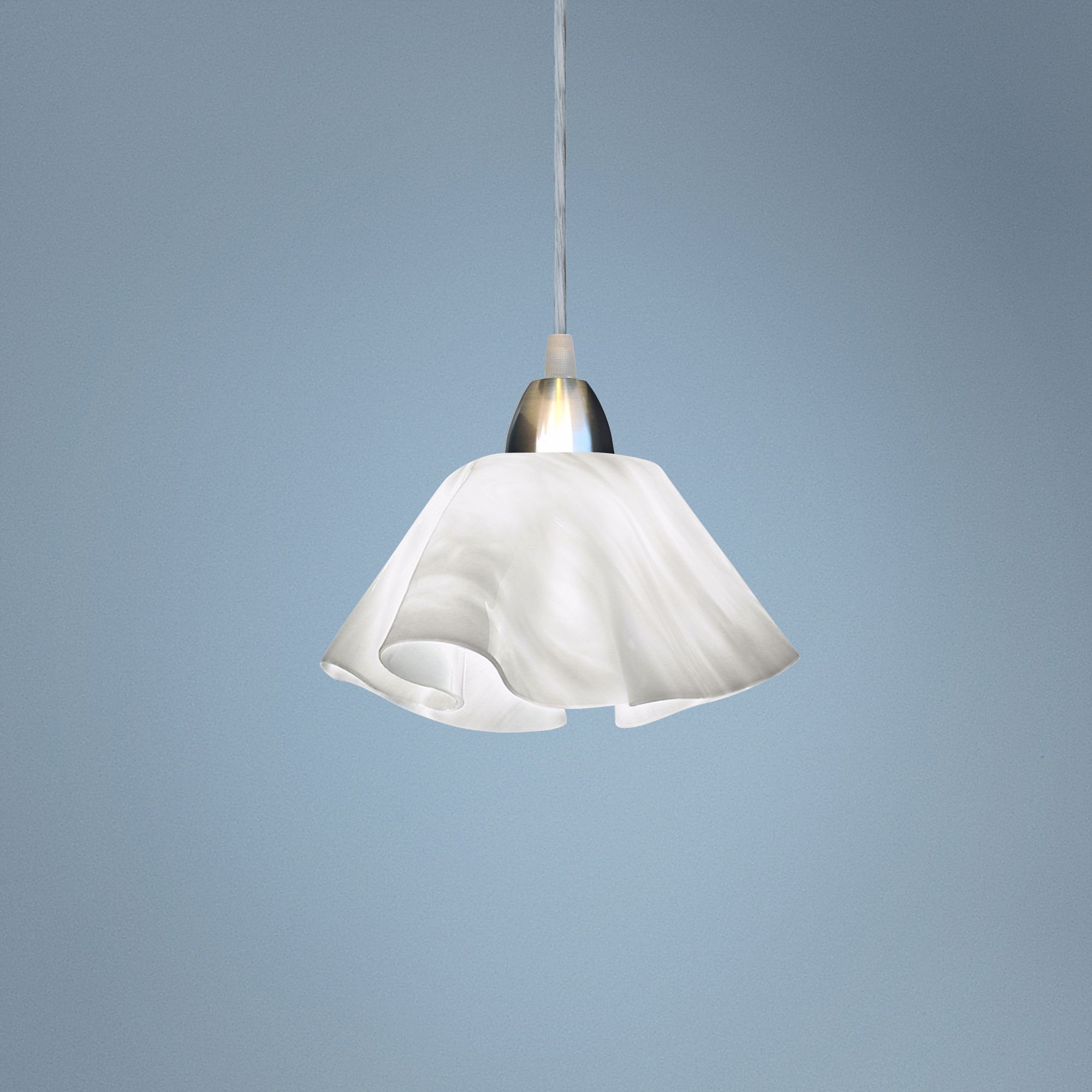 Jezebel Radiance™ Lily White Cloud Glass Pendant Light