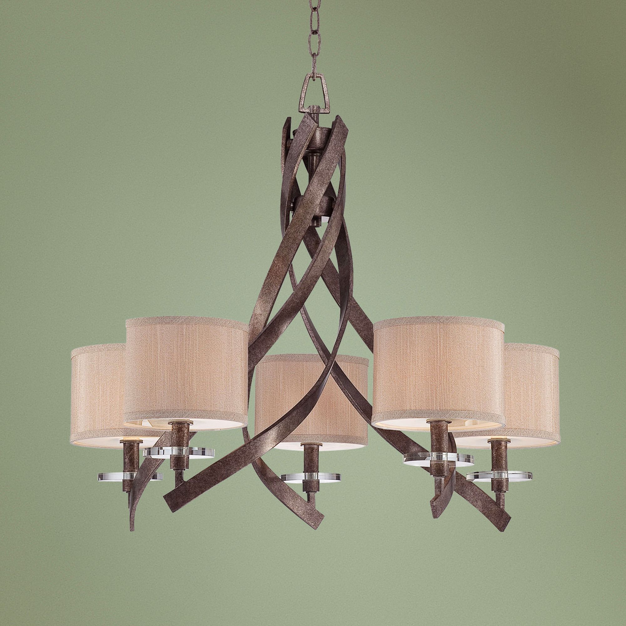 Savoy House Luzon 5-Light Antique Nickel Chandelier