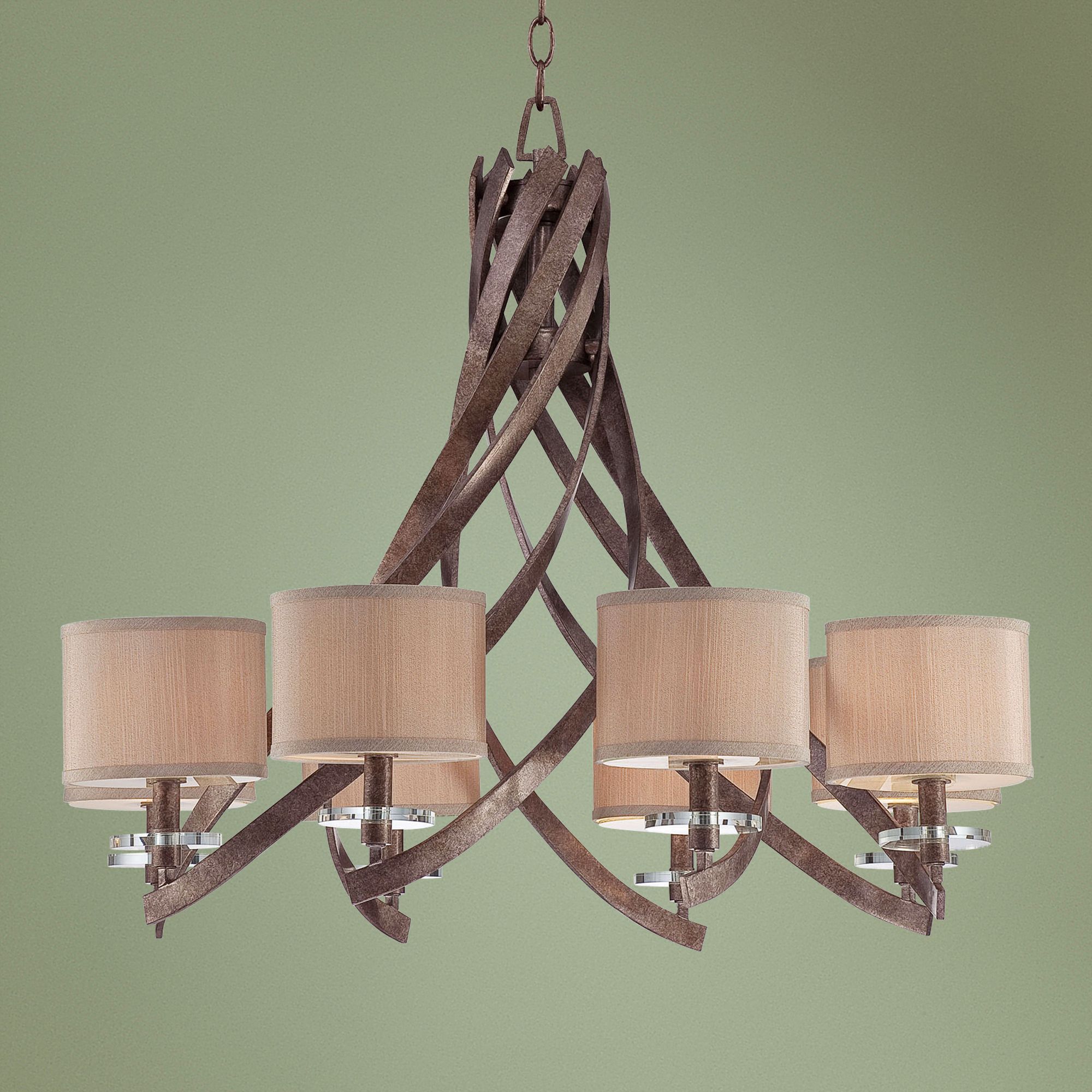 Savoy House Luzon 8-Light Antique Nickel Chandelier