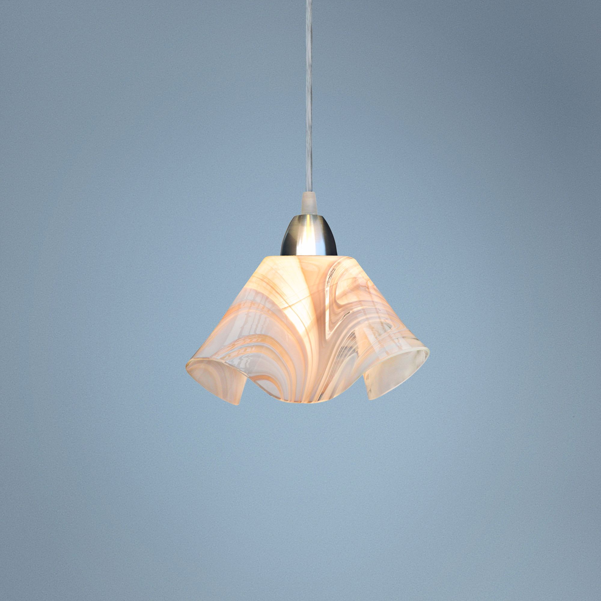 Jezebel Radiance™ Lily Champagne Beige Tan White Pendant