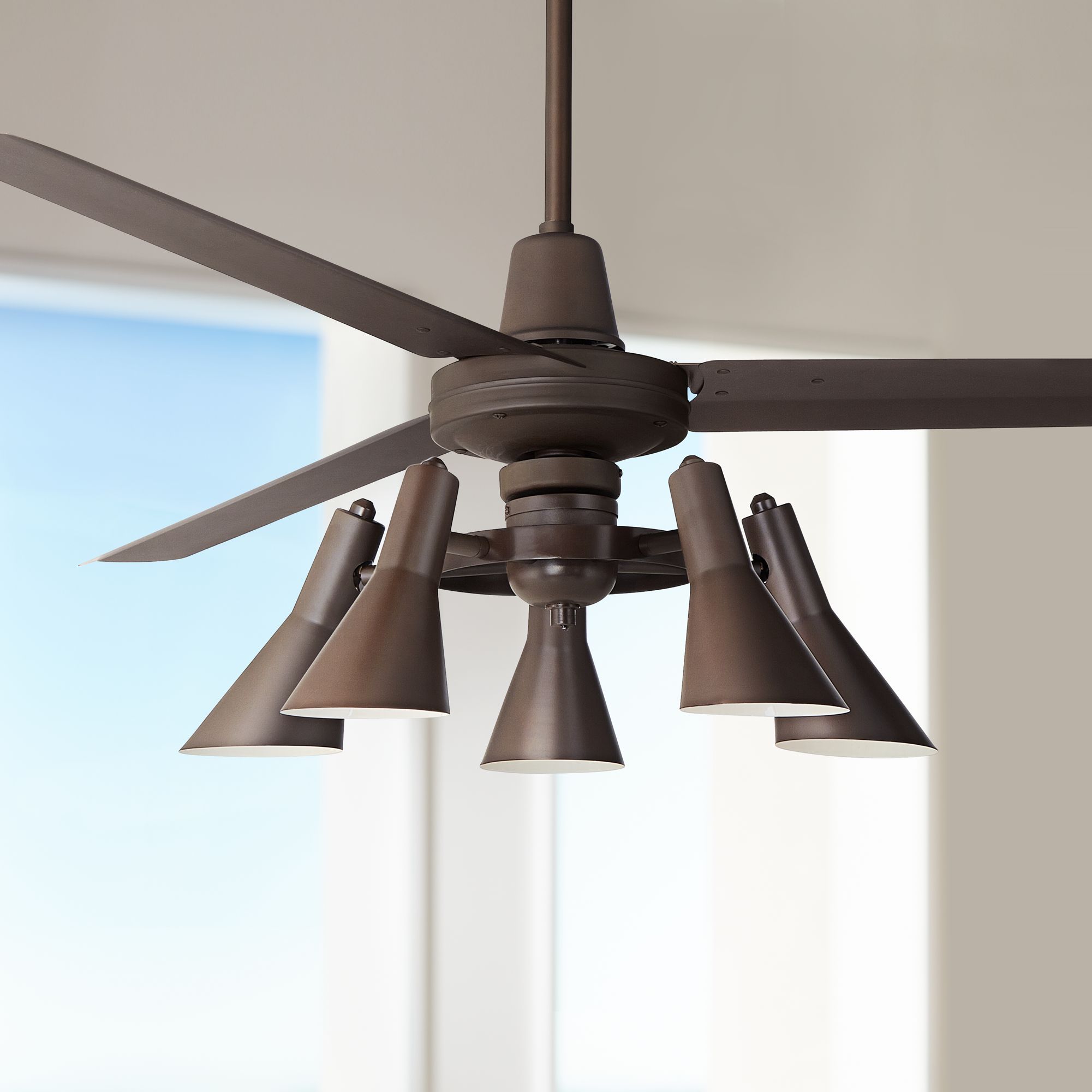 60" Casa Vieja™ Turbina Oil-Rubbed Bronze Ceiling Fan