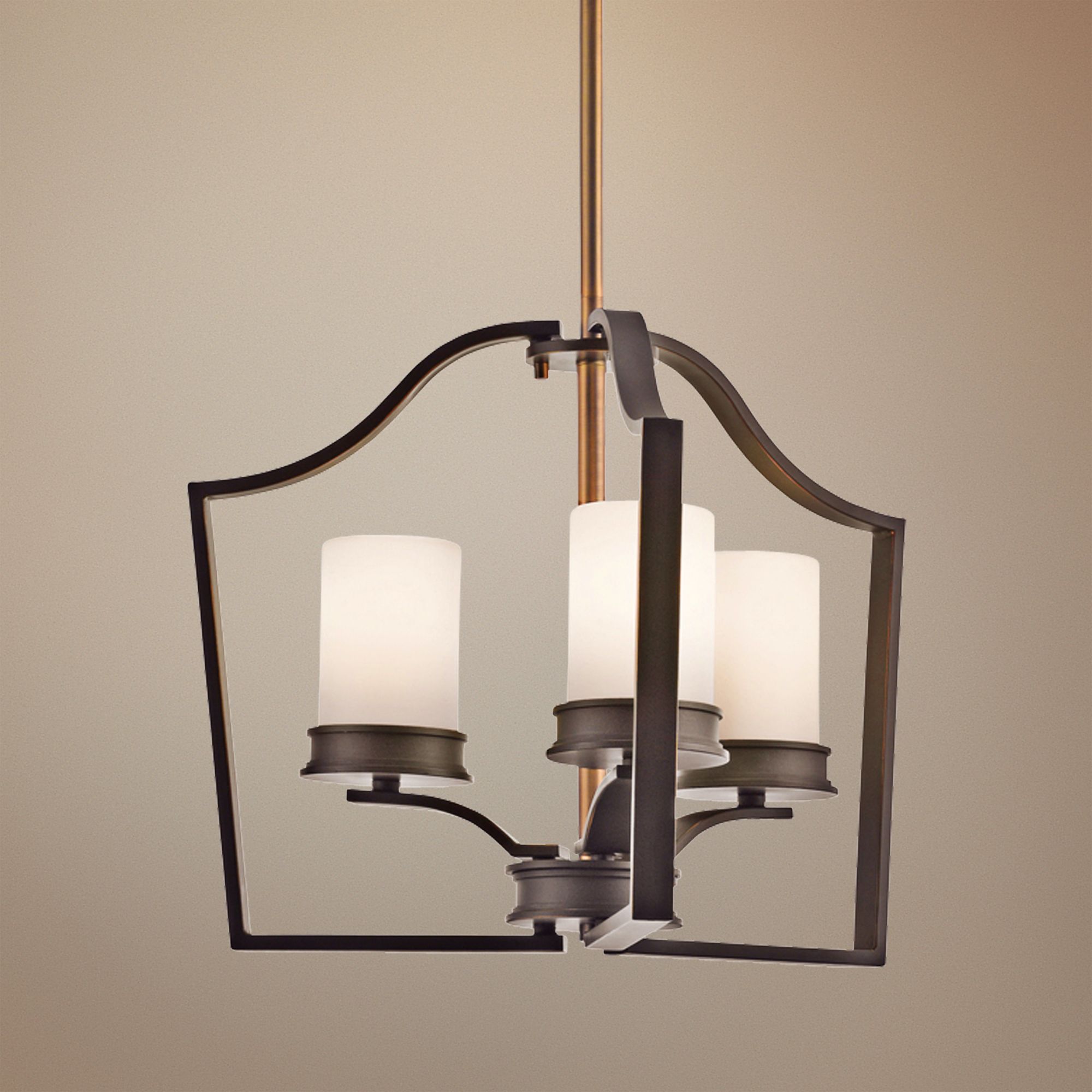 Kichler Aren Old Bronze 20" Wide Semiflush or Chandelier