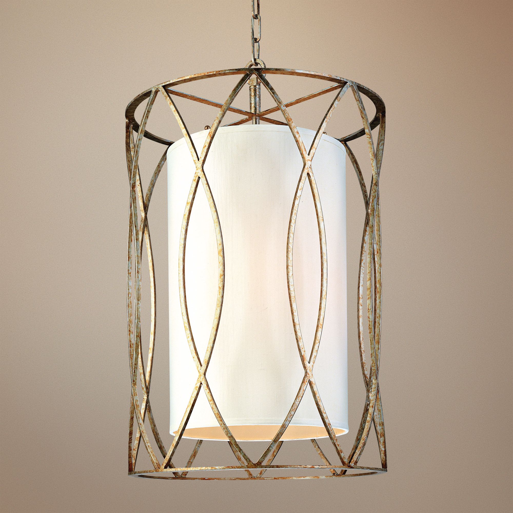 Sausalito 28 1/4" High 4-Light Silver Gold Pendant Light
