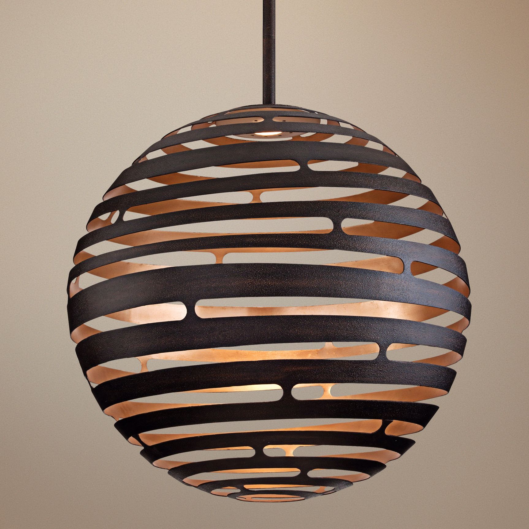 Tango Textured Bronze 30" Wide Corbett LED Pendant Light