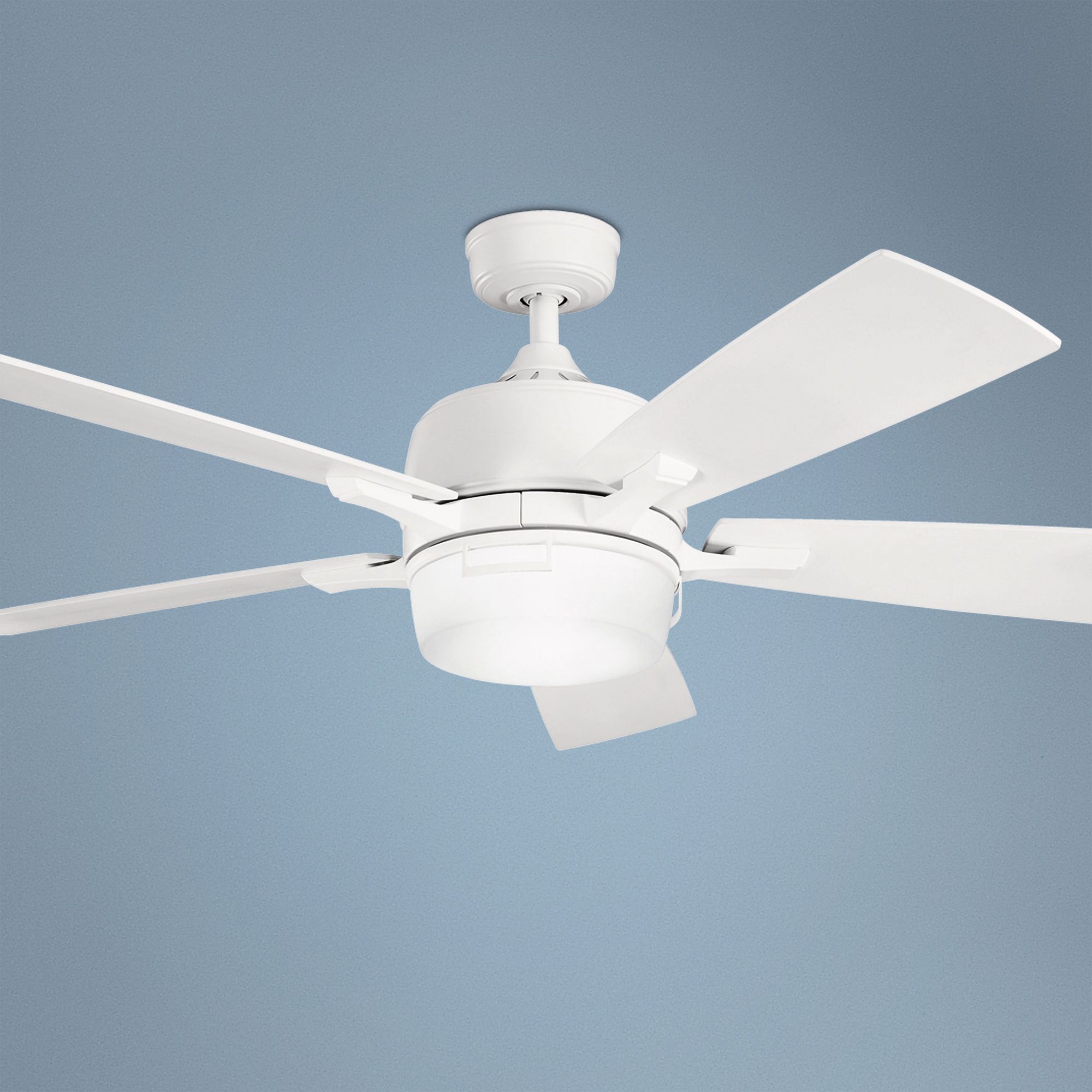 52" Kichler Leeds Satin White ENERGY STAR® Ceiling Fan