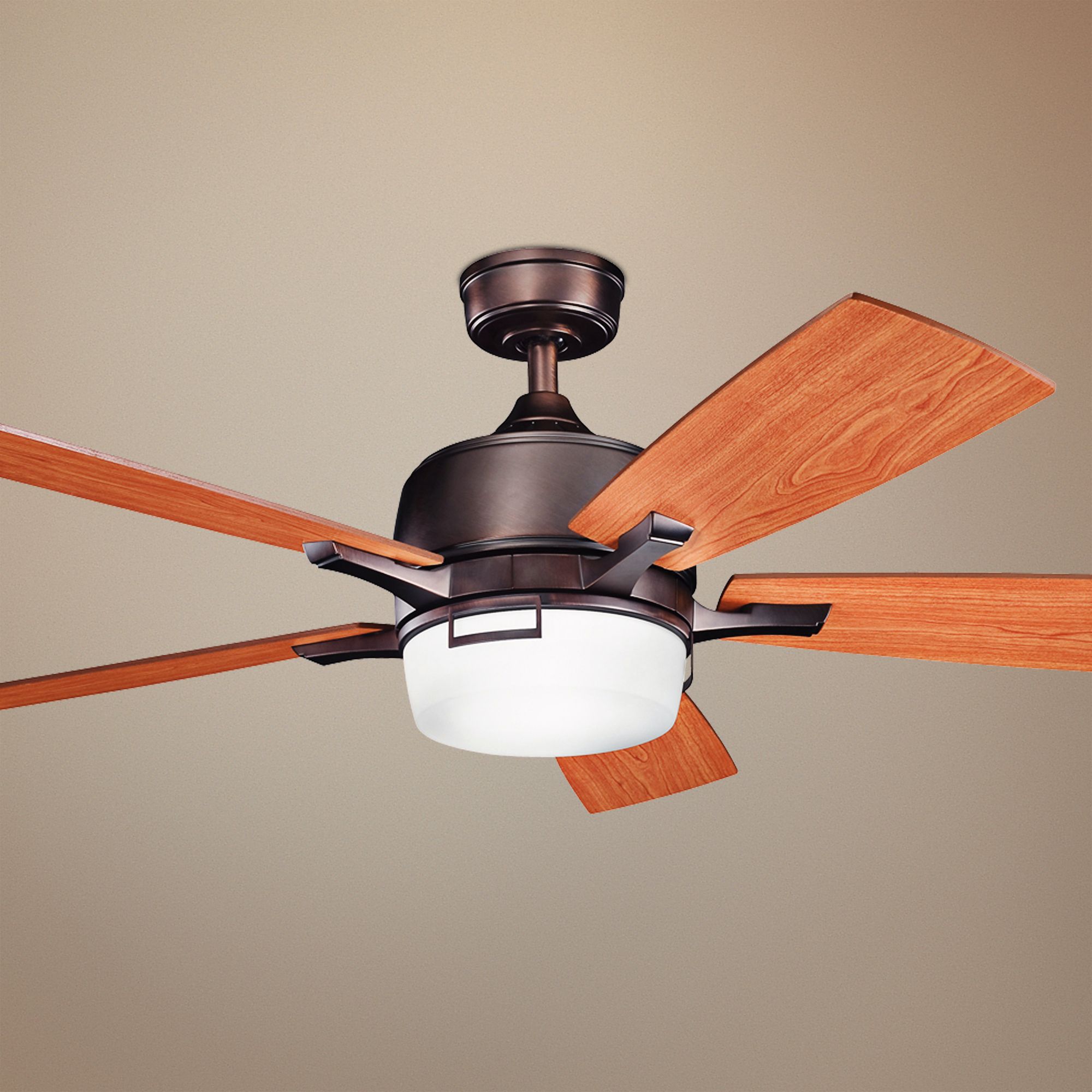 52" Kichler Leeds Oiled Bronze ENERGY STAR® Ceiling Fan