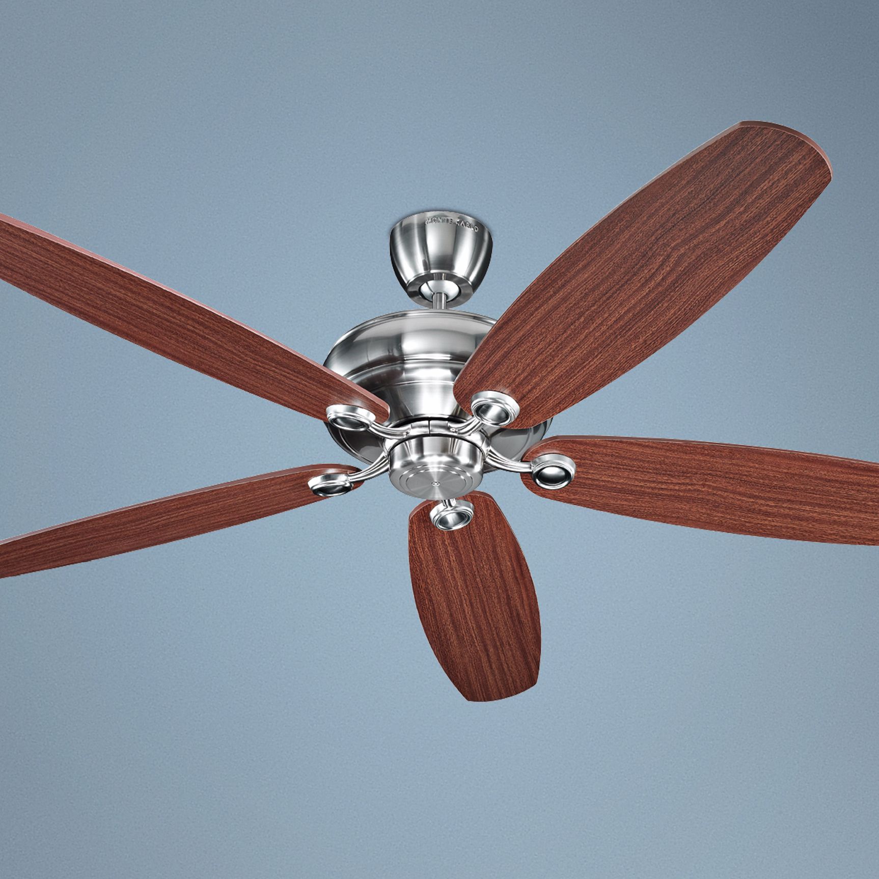 68" Monte Carlo Brushed Steel Embassy Ceiling Fan