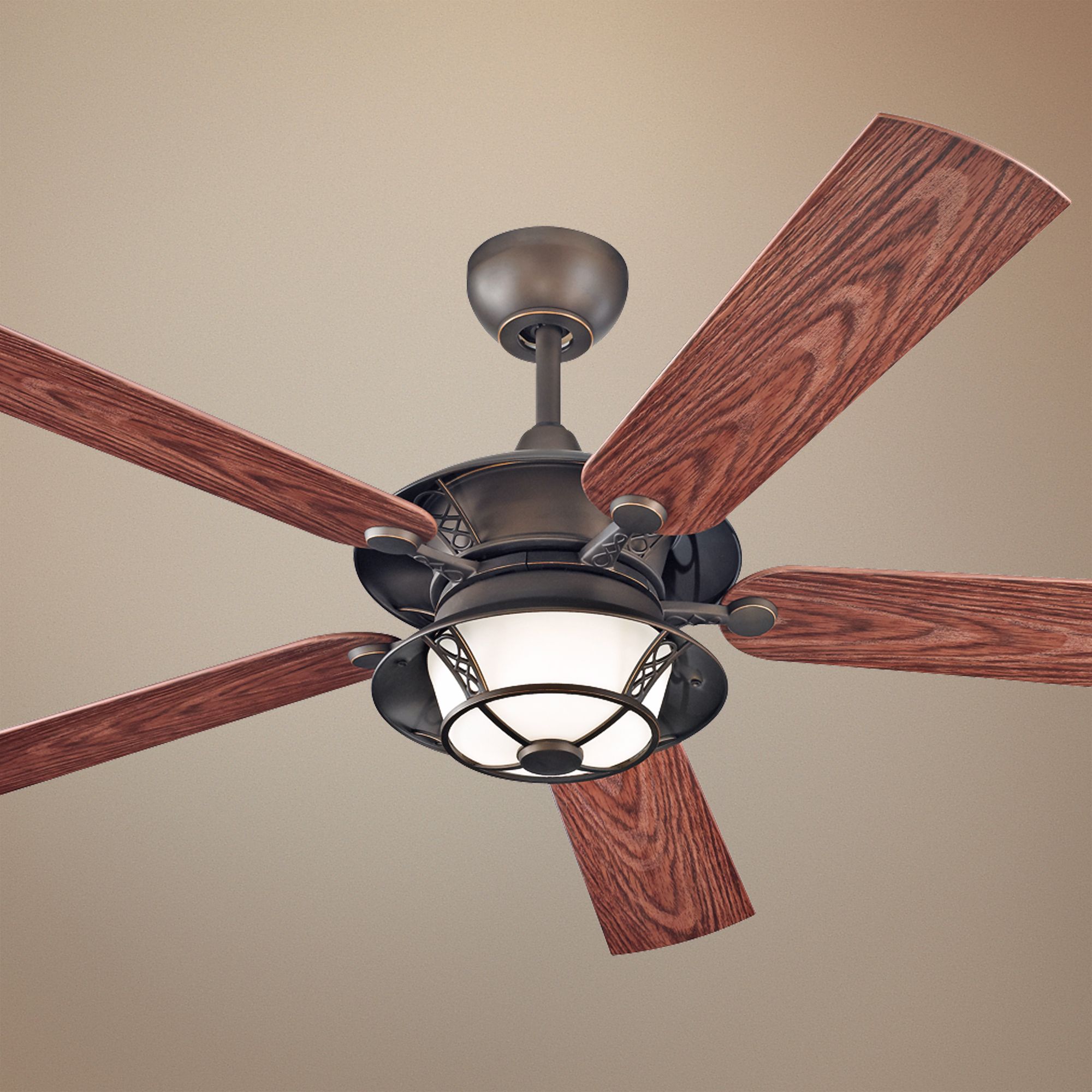 52" Monte Carlo Burnet Outdoor Ceiling Fan with Light