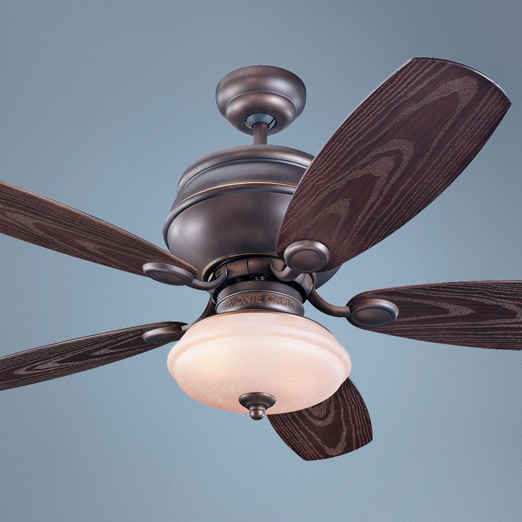 52" Monte Carlo Weatherstar Wet Ceiling Fan with Light Kit