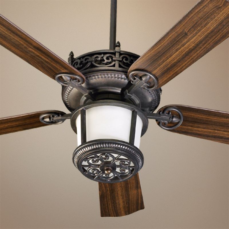 52" Quorum Marbella Toasted Sienna Ceiling Fan