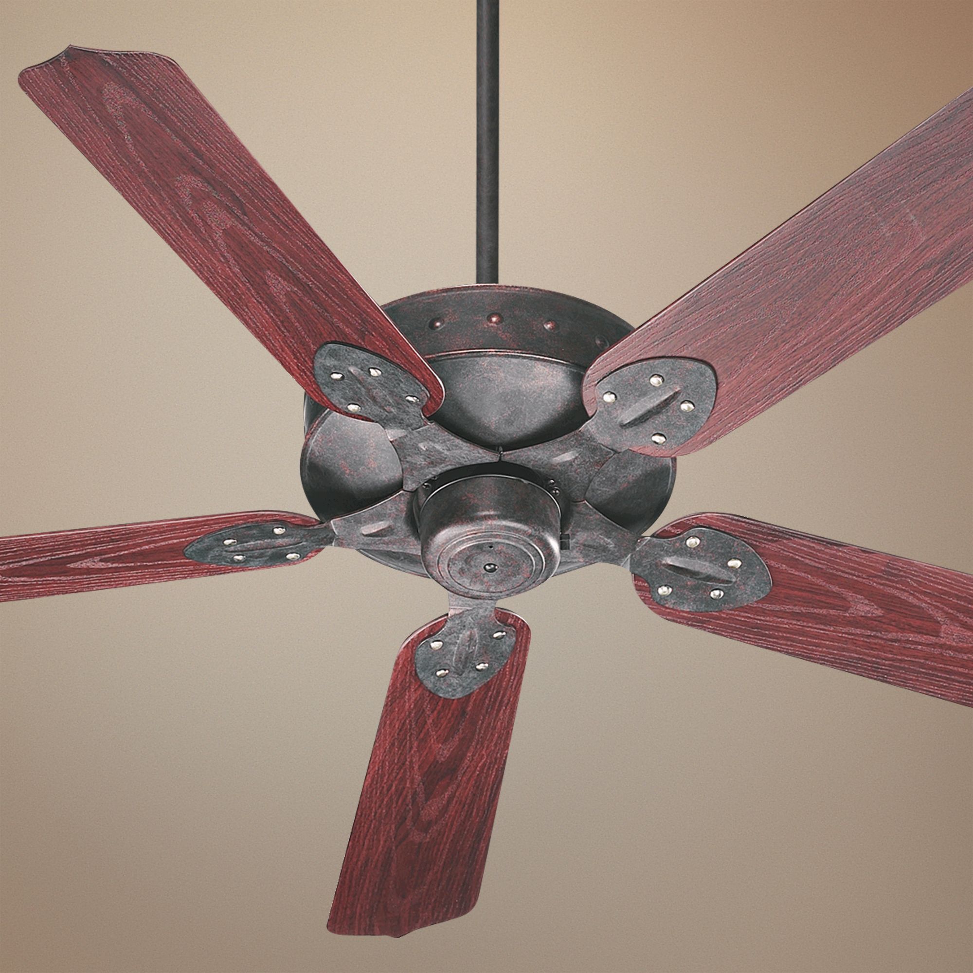 52" Quorum Hudson Toasted Sienna Patio Ceiling Fan
