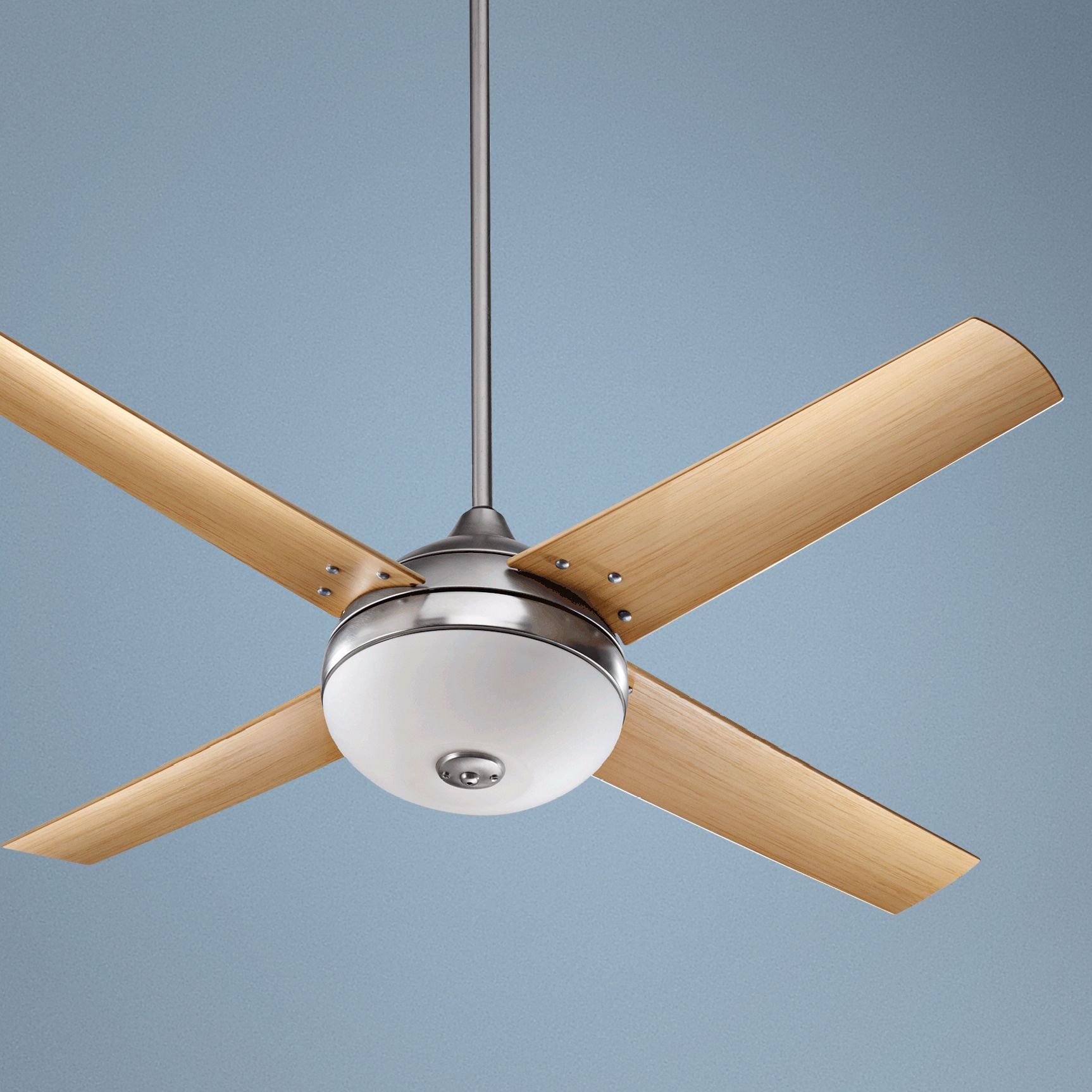 52" Quorum Orbit Patio Satin Nickel Ceiling Fan