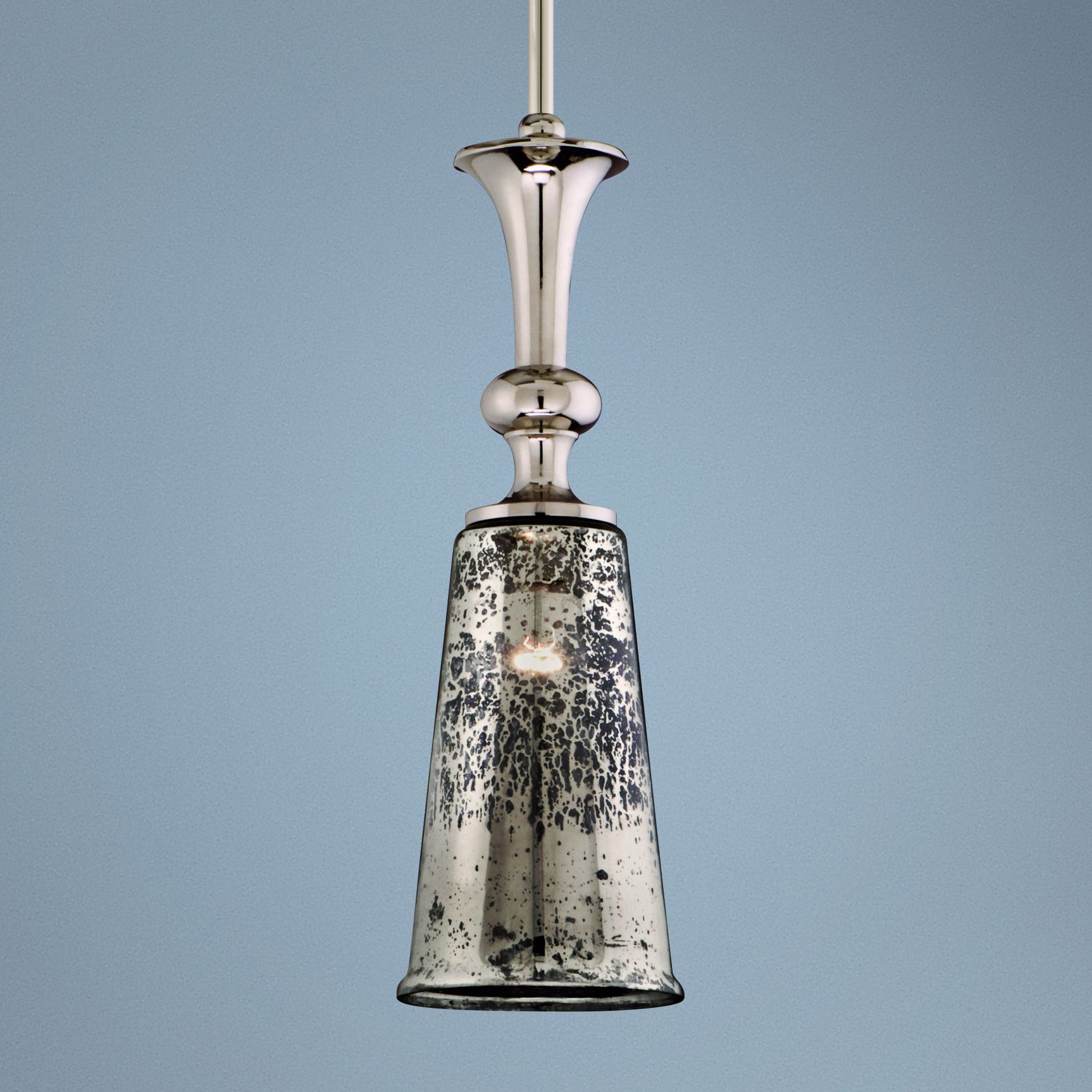 Argento Nickel 6 3/4" Wide Corbett Mini Pendant Light