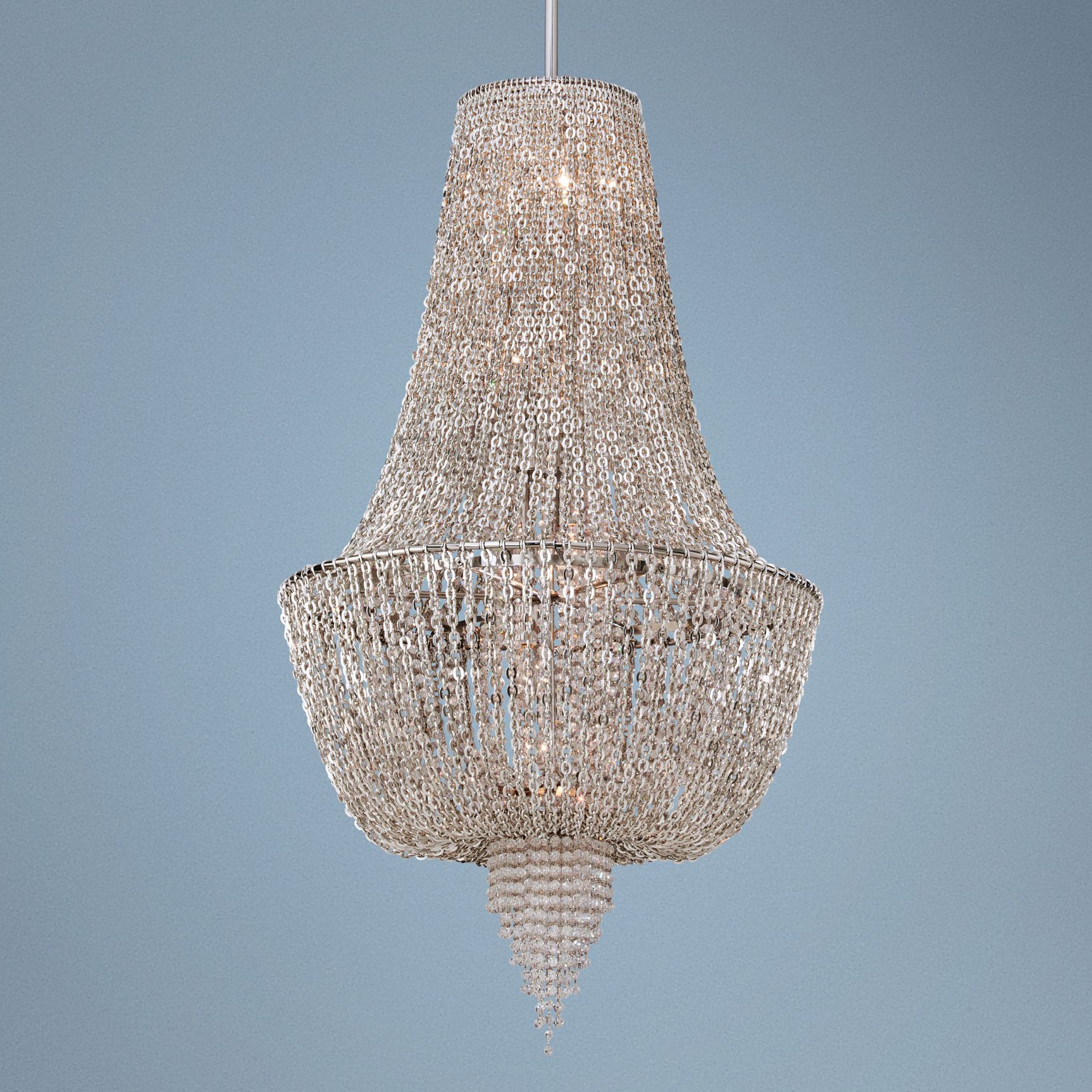 Vixen Polished Nickel 44 1/2" High Corbett Pendant Light