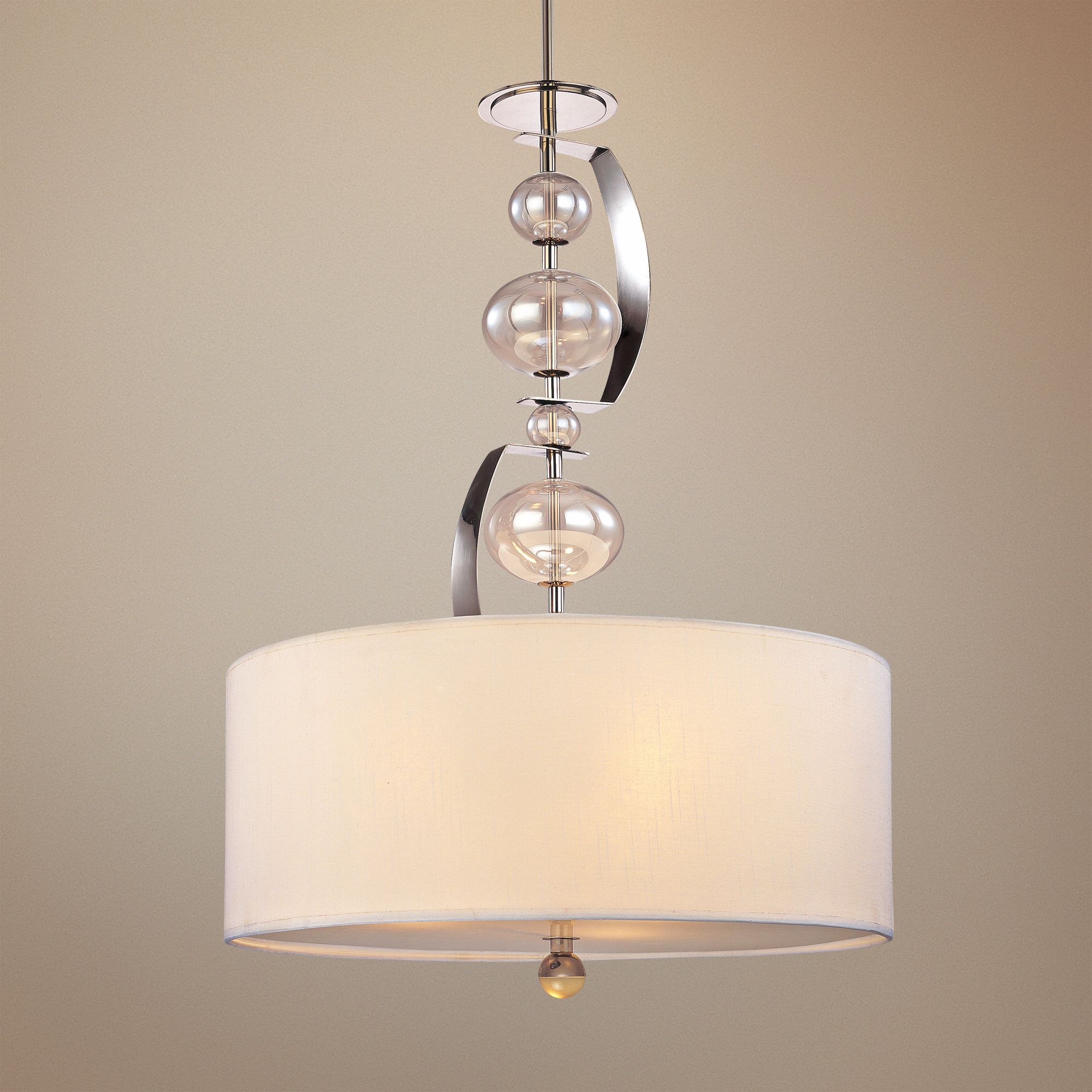 Fizz 3-Light 21" Wide Polished Nickel Pendant Light