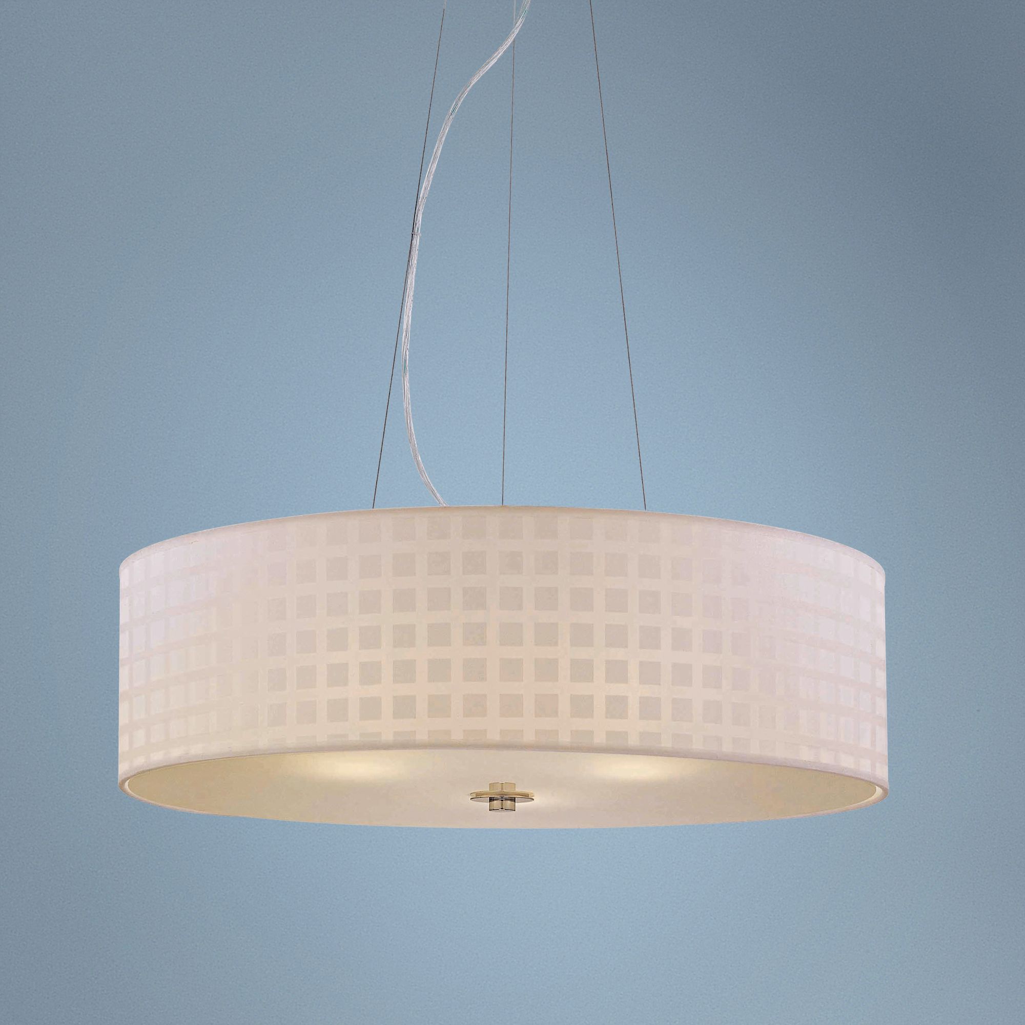 Lite Source 28" Wide 3-Light Chrome Pendant Light