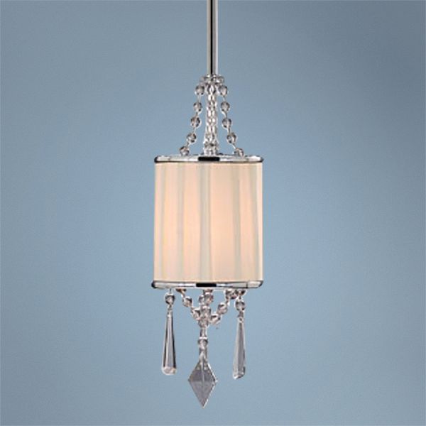 Echelon Bridal Shade and Crystals 5 1/2" Mini Pendant Light