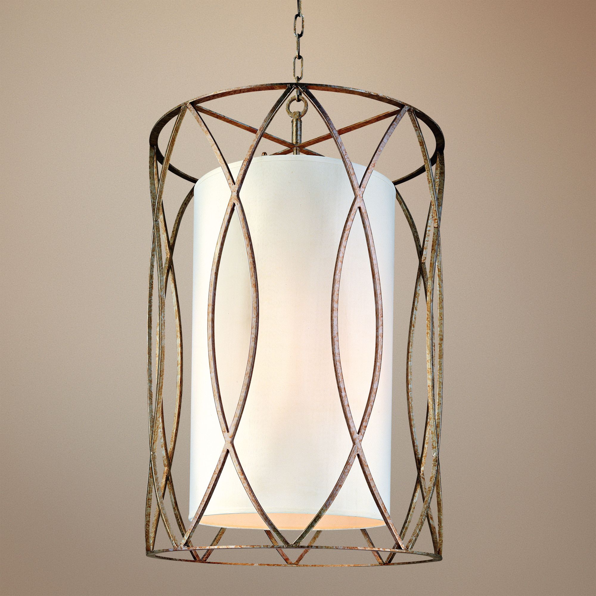 Sausalito 34 3/4" High Silver Gold Pendant Light