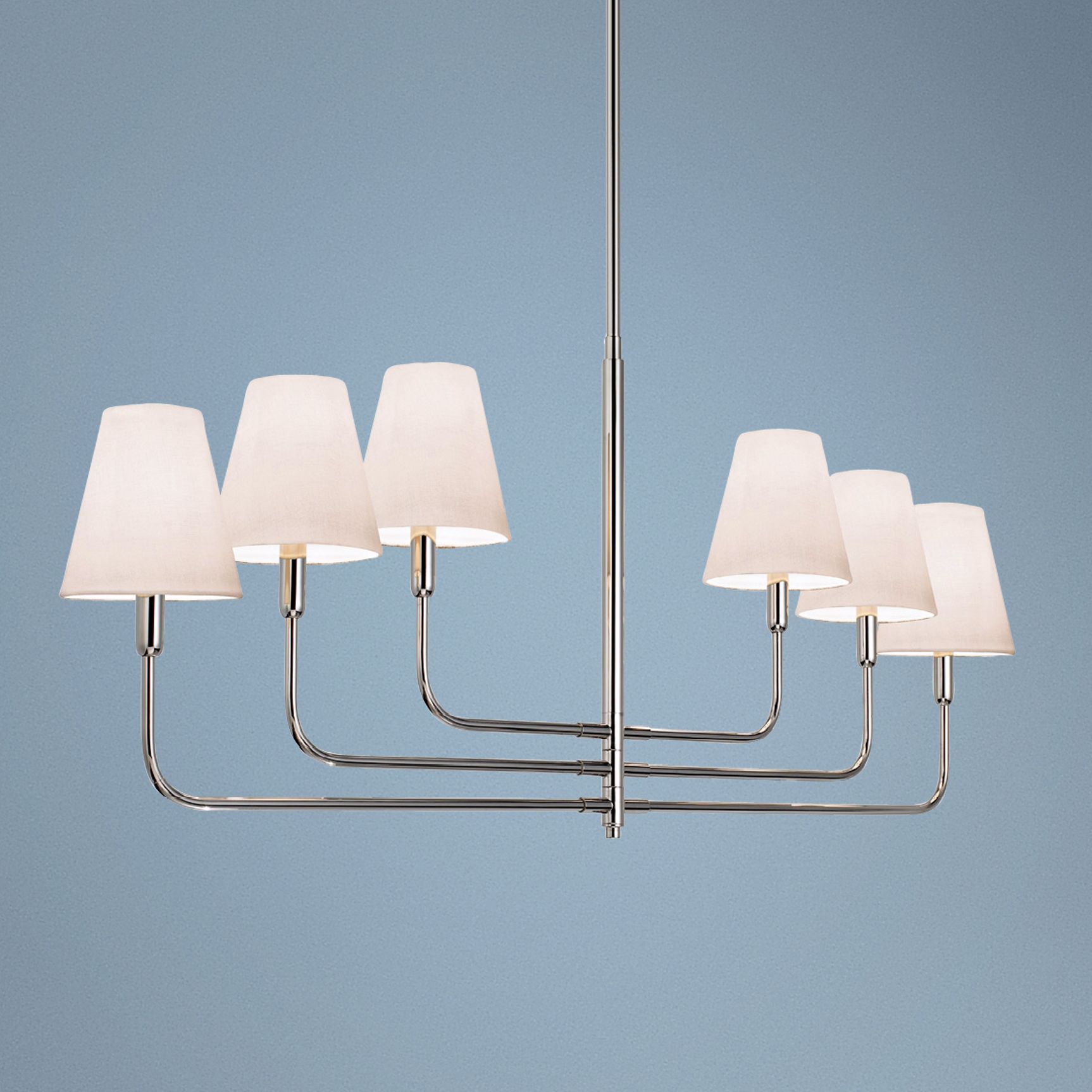 Sonnemann Tempo 54 1/2" Wide Nickel Modern Chandelier