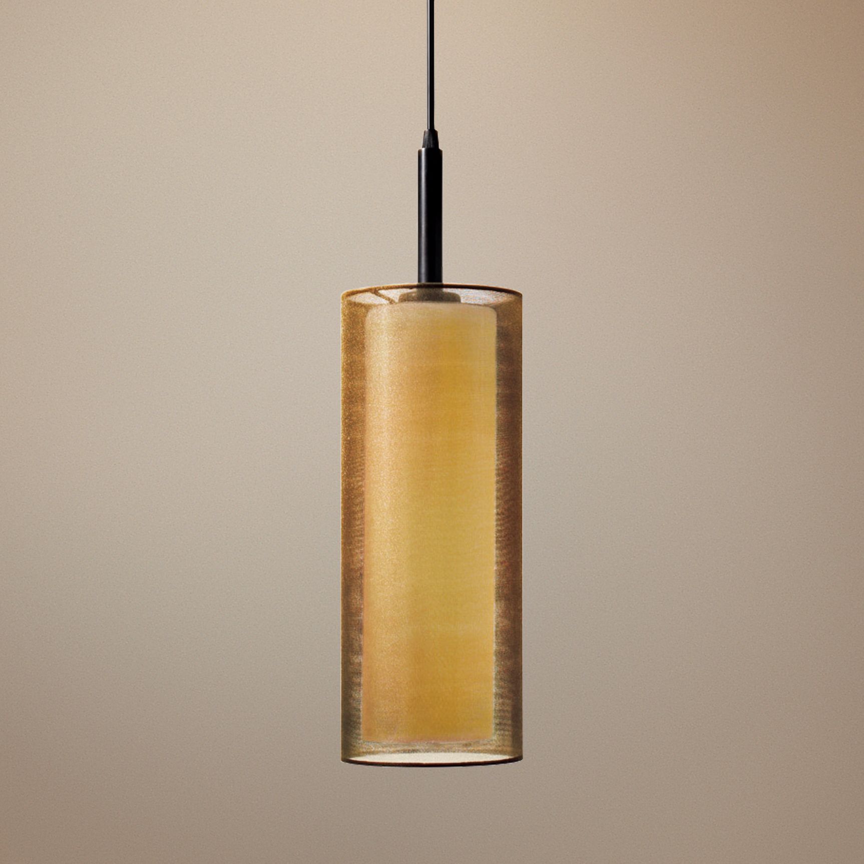 Sonnemann Puri 5" Wide Black Brass Mini Pendant Light