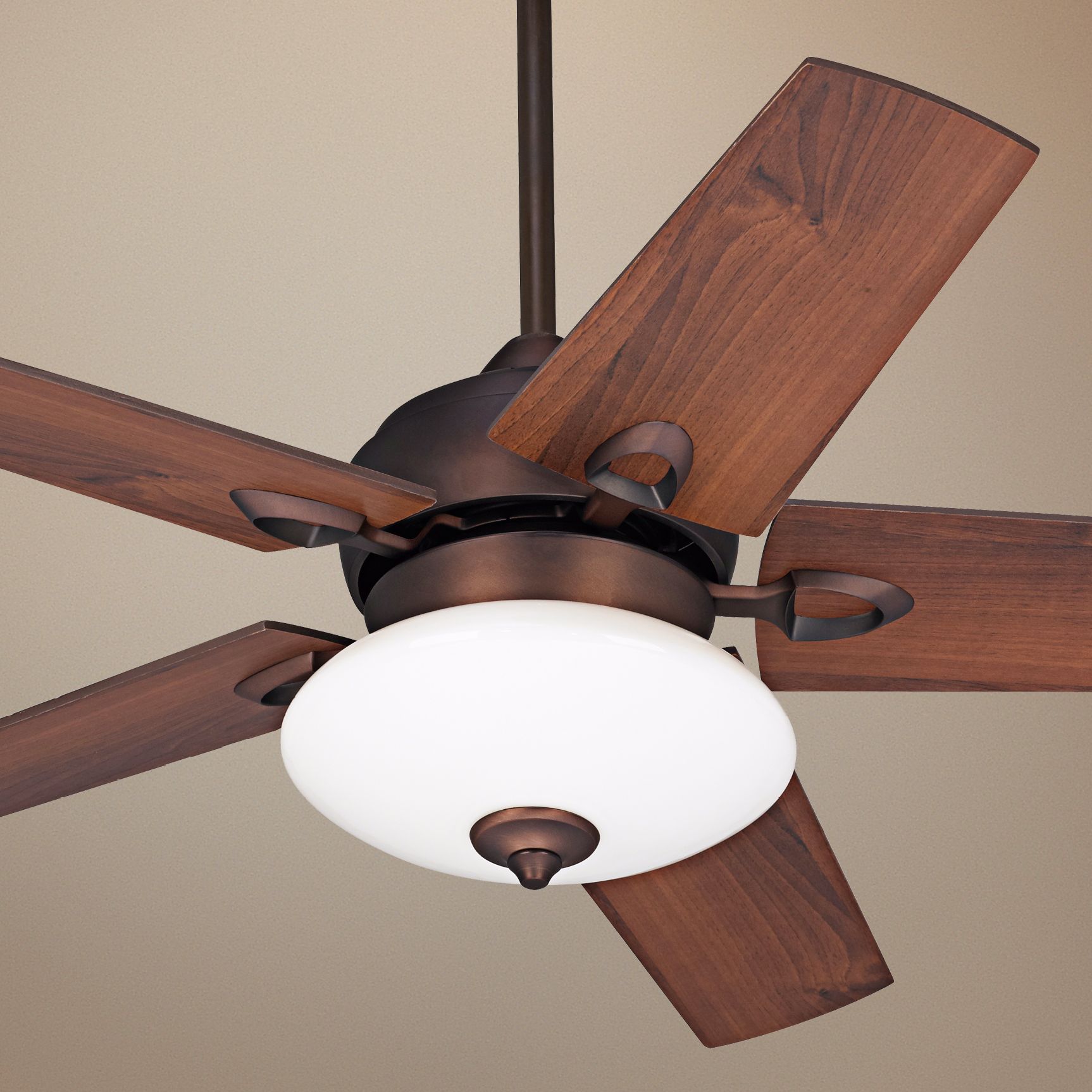 44" Casa Solano Oil Brushed Bronze Ceiling Fan with Light