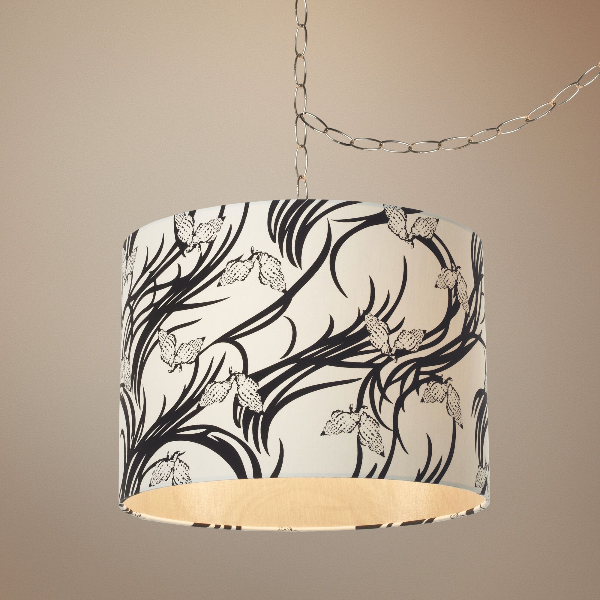 Coco Beach 14" Wide Brushed Nickel Pendant Swag Light