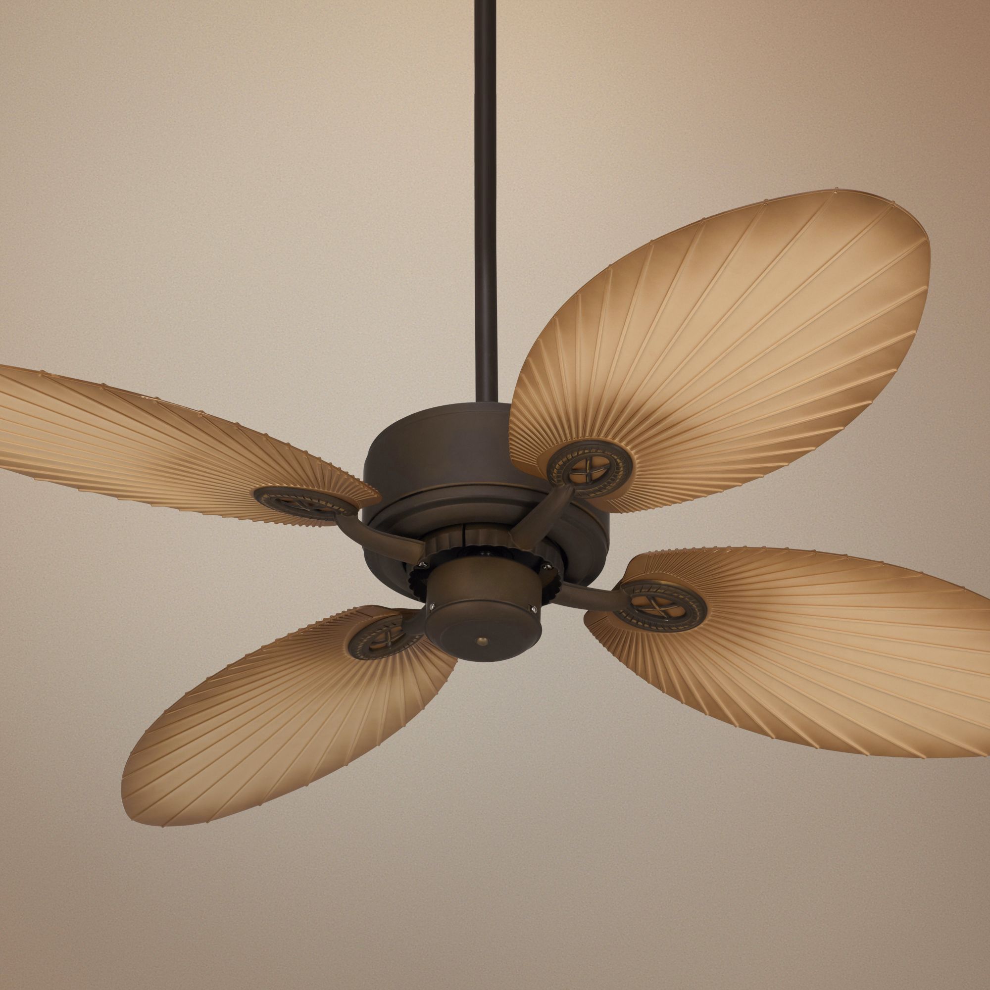 52" Casa Vieja Aerostat Palm Bronze Outdoor Ceiling Fan