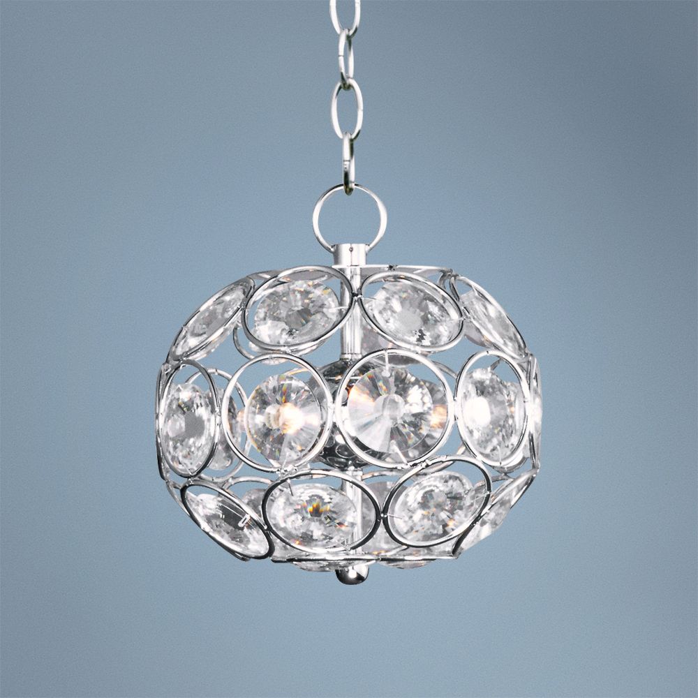 ET2 Brilliant 7 3/4" Wide 3-Light Oval Crystal Pendant Light