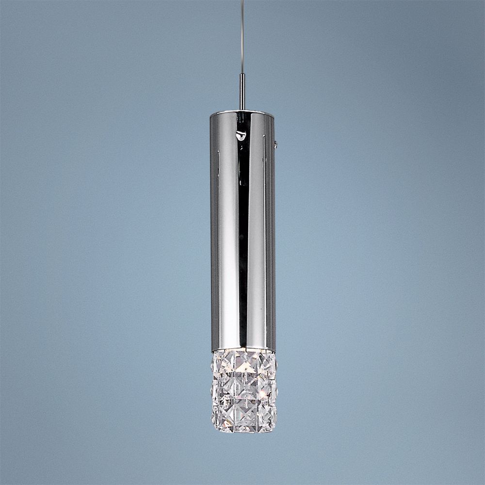 ET2 Bangle Collection 4 3/4" Wide Chrome Mini Pendant Light