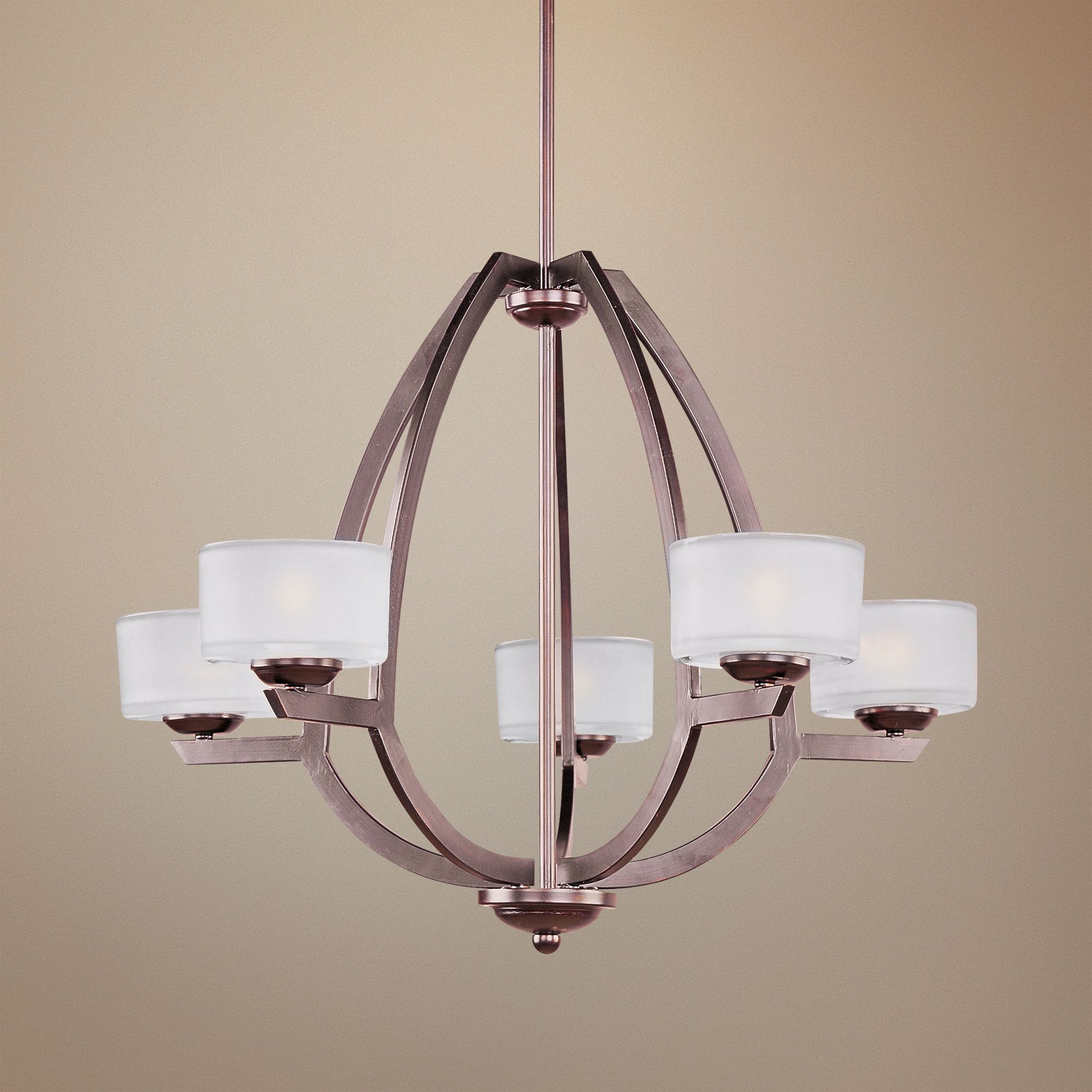ET2 Vortex 26 3/4" Wide 5-Light Bronze Pendant Light