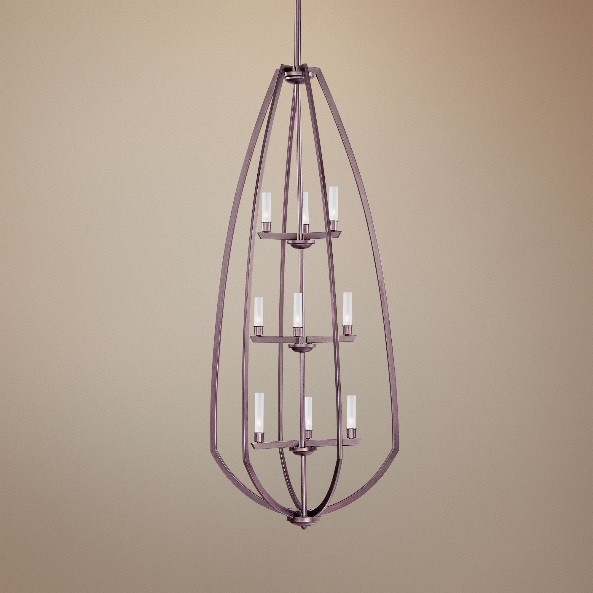 ET2 Vortex 54" High 9-Light Bronze Pendant Light