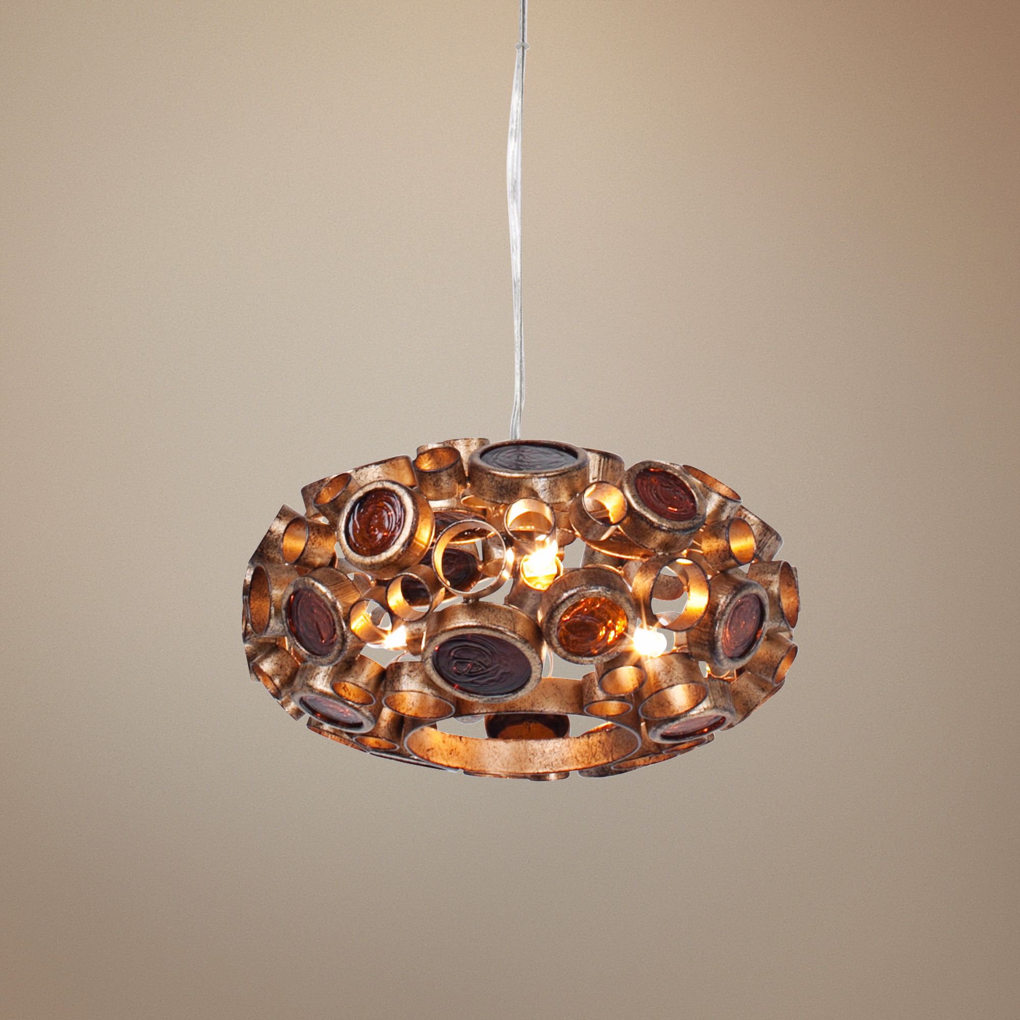 Varaluz Fascination 11" Wide Reclaimed Glass Chandelier