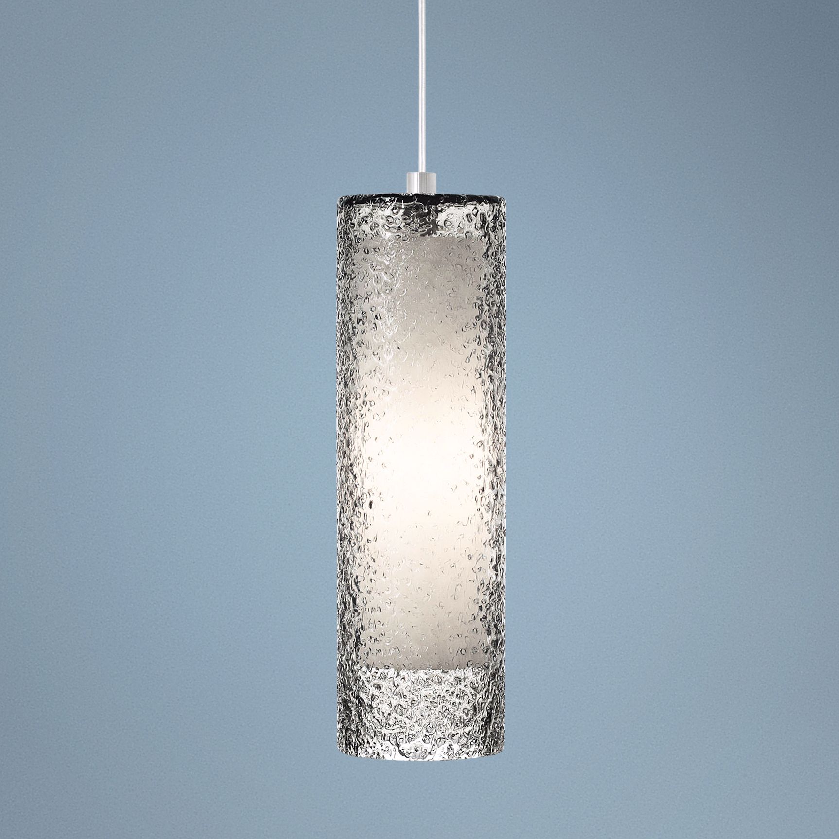LBL Rock Candy Smoke Glass 4 3/4" Wide Pendant Light