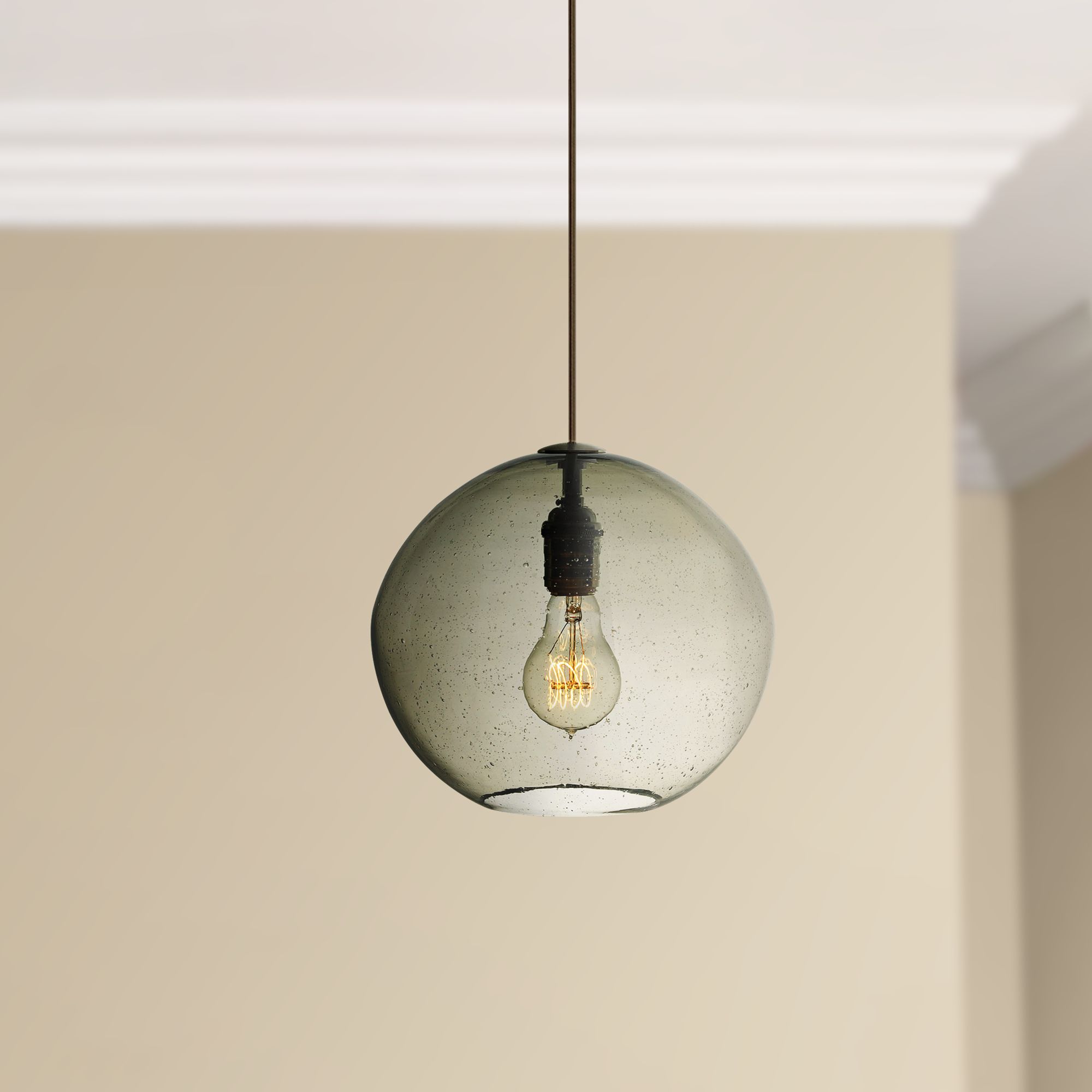 LBL Isla Smoke Bronze 9 3/4" Wide Pendant Light