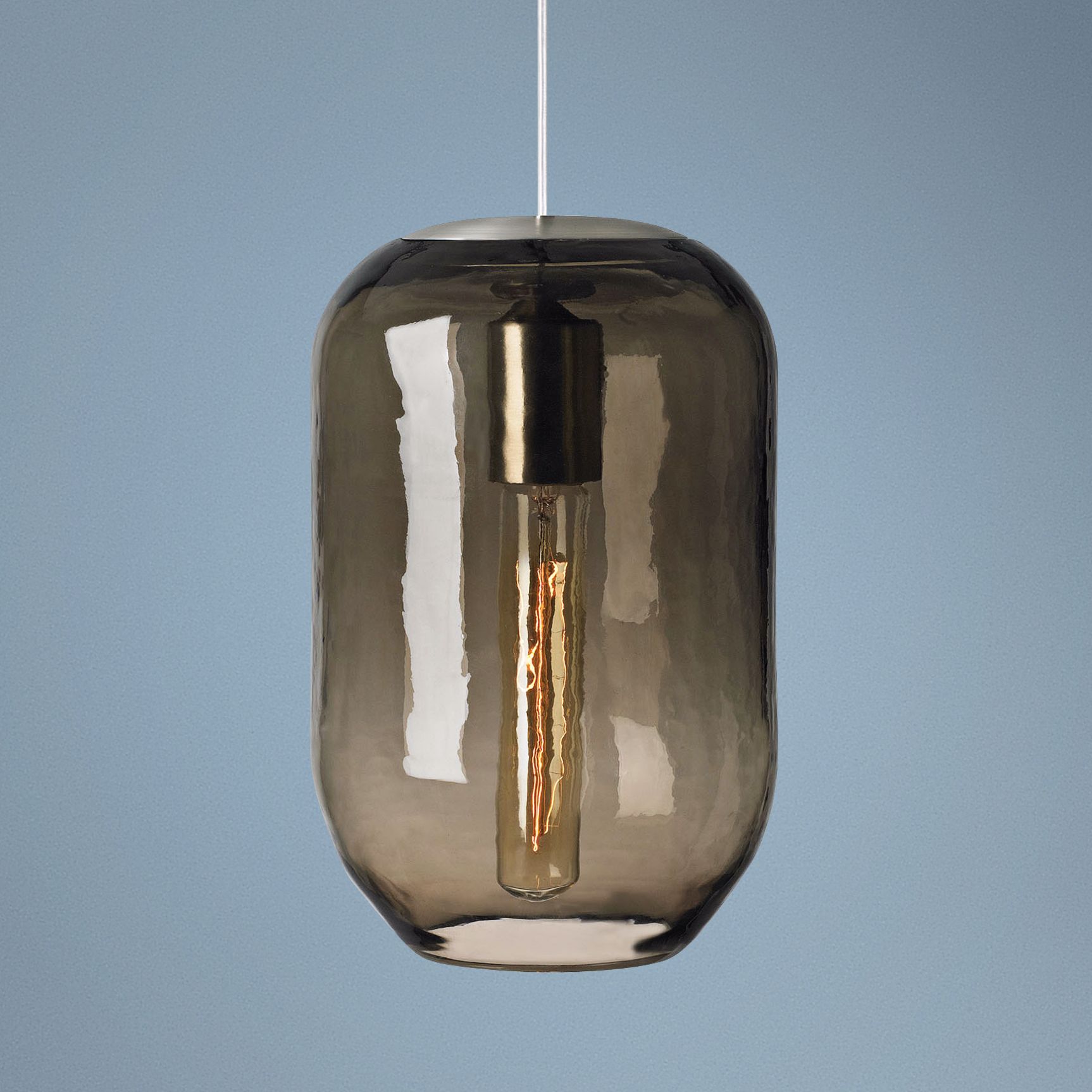 LBL Mason Brown and Satin Nickel Pendant Light