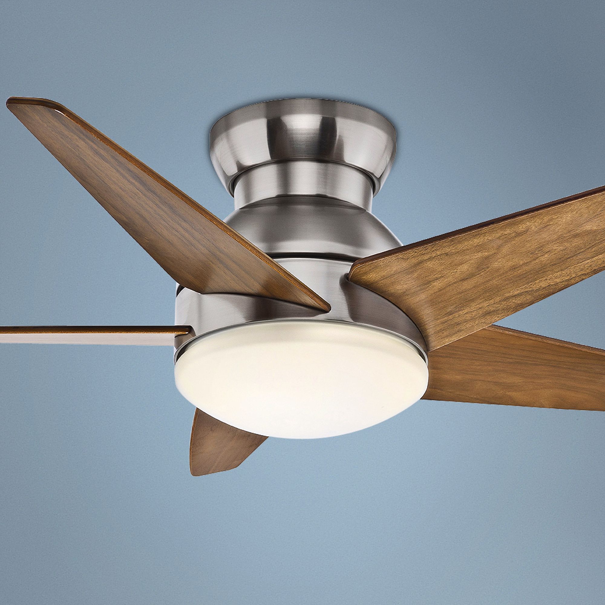 44" Casablanca Isotope Brushed Nickel Hugger Ceiling Fan