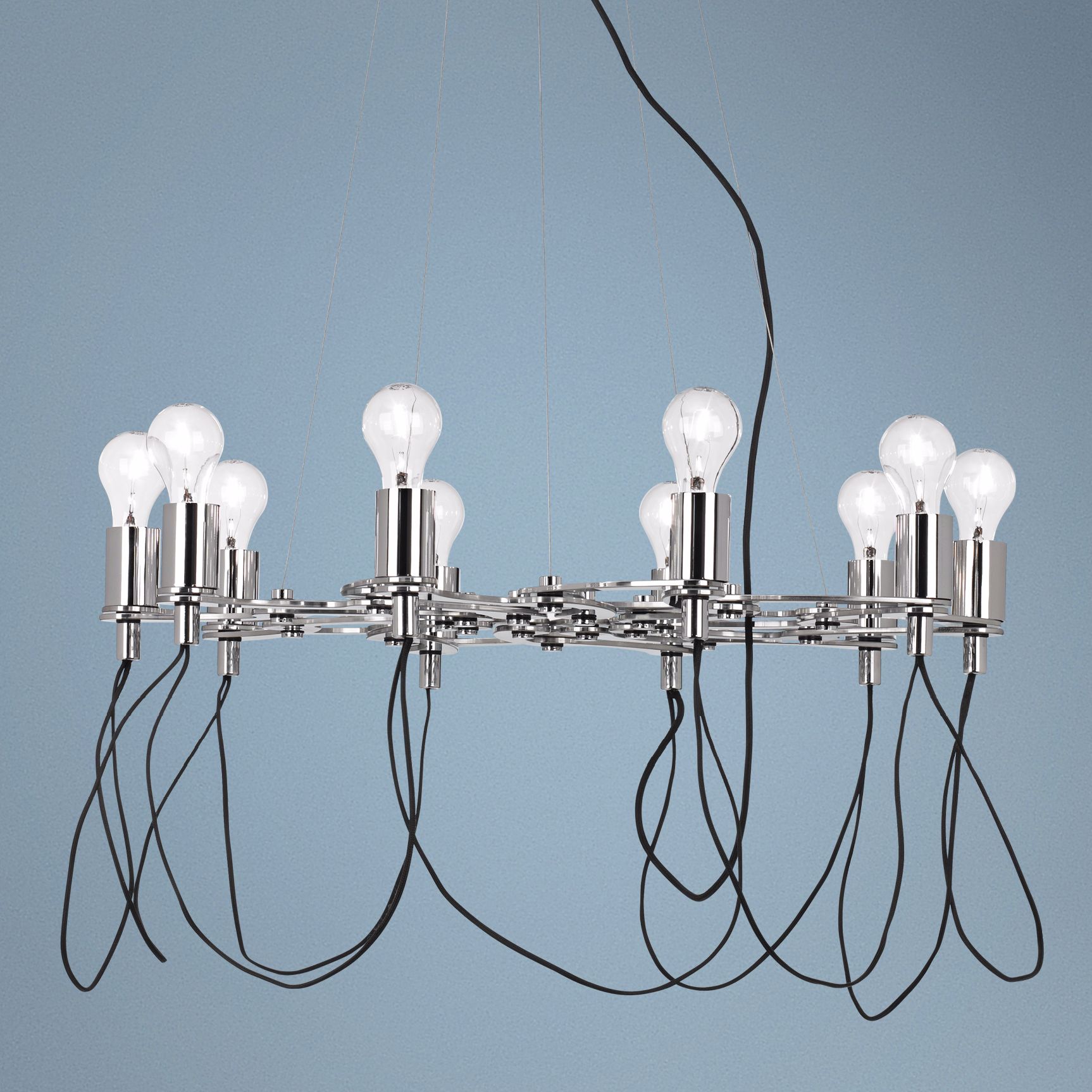Possini Euro Chrome Adjustable Chandelier