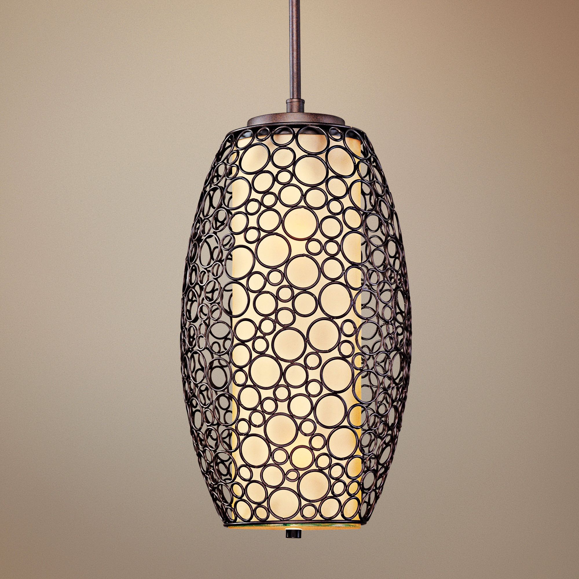 Maxim Meridian 14" Wide Umber Bronze Pendant Light