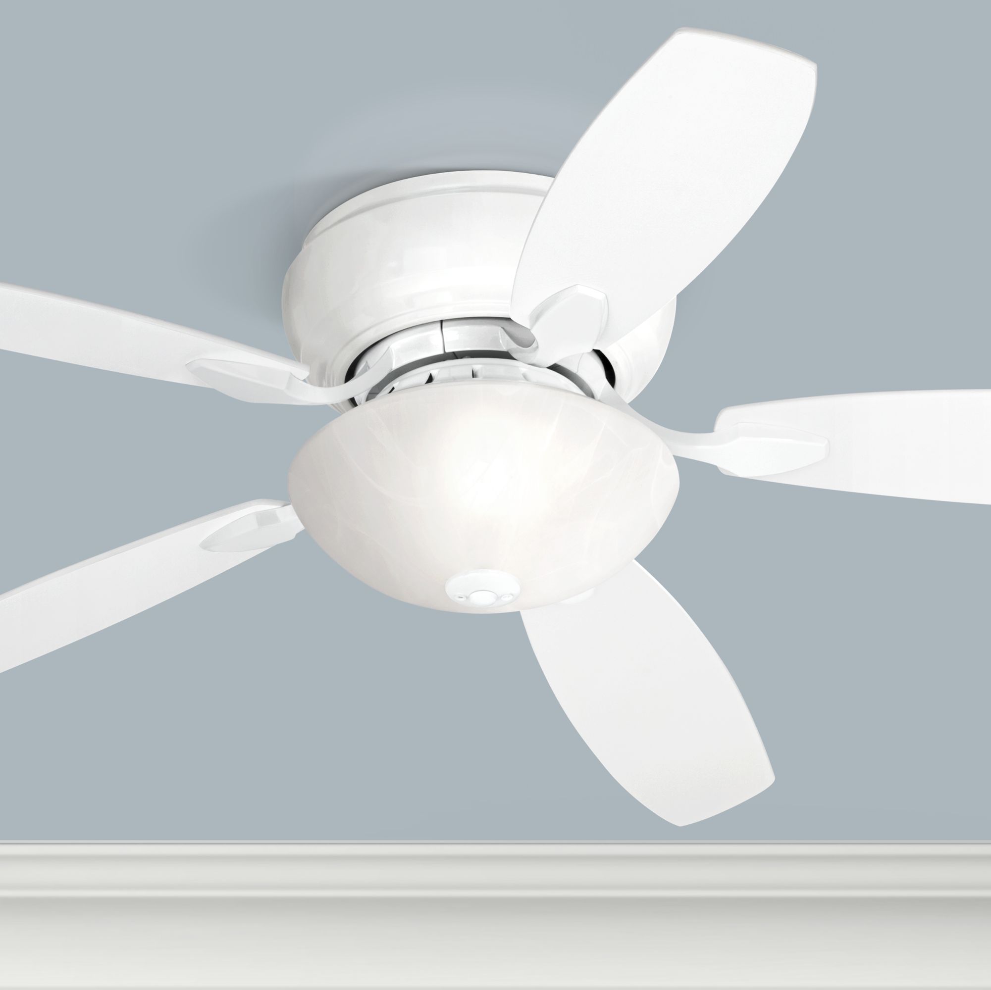 52" Casa Habitat™ White Hugger Ceiling Fan