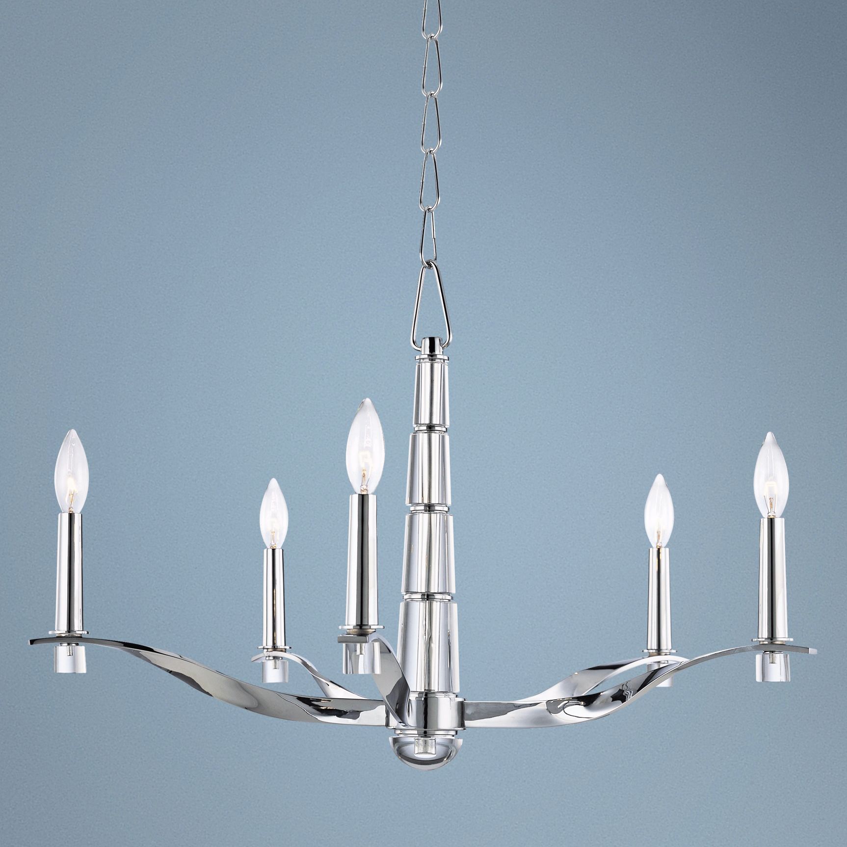 Hudson Valley Sterling 29" Wide Polished Chrome Chandelier