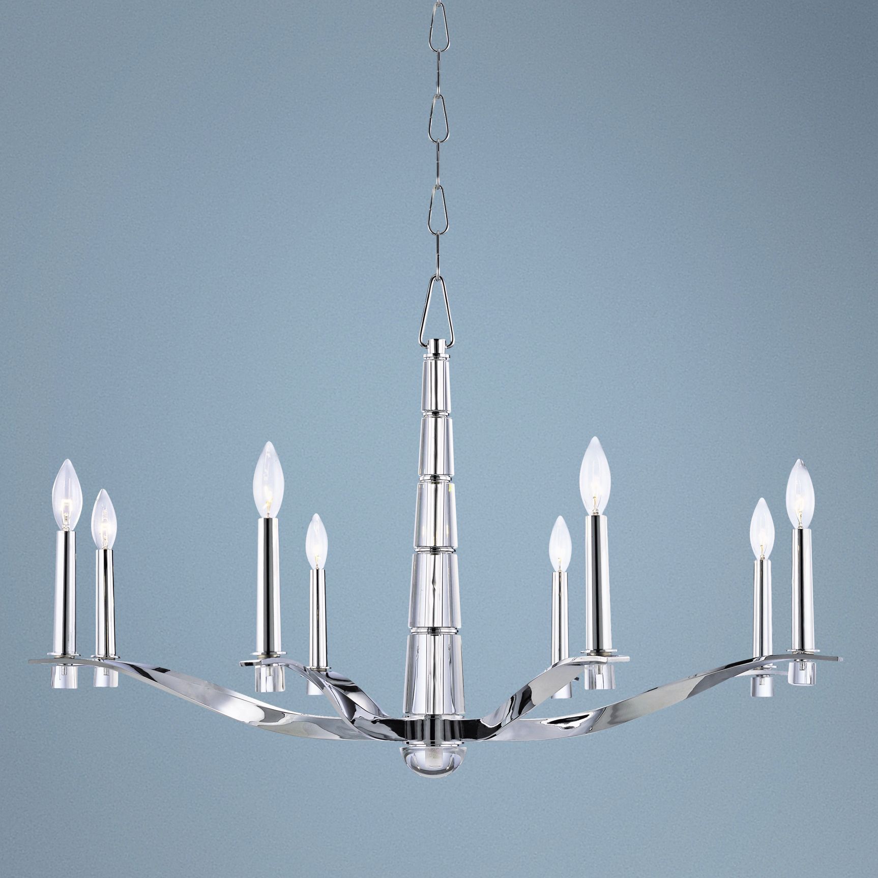 Hudson Valley Sterling 37" Wide Polished Chrome Chandelier