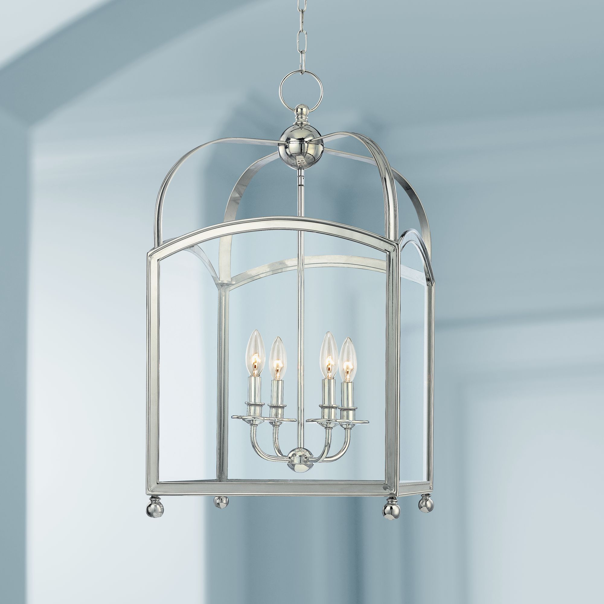 Hudson Valley Millbrook 16" Polished Nickel Pendant Light