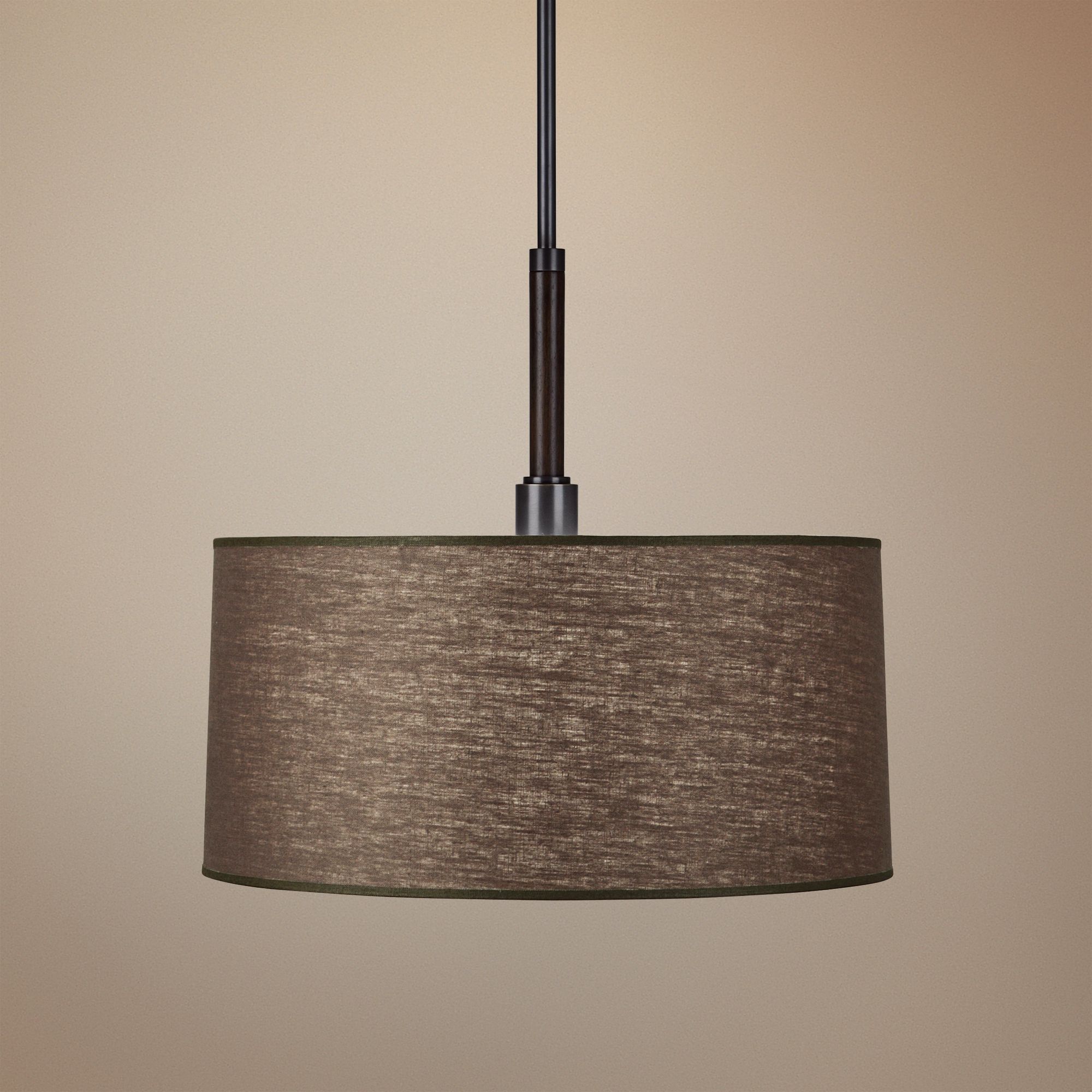 Robert Abbey Adaire Truffle Linen Shade Pendant Light