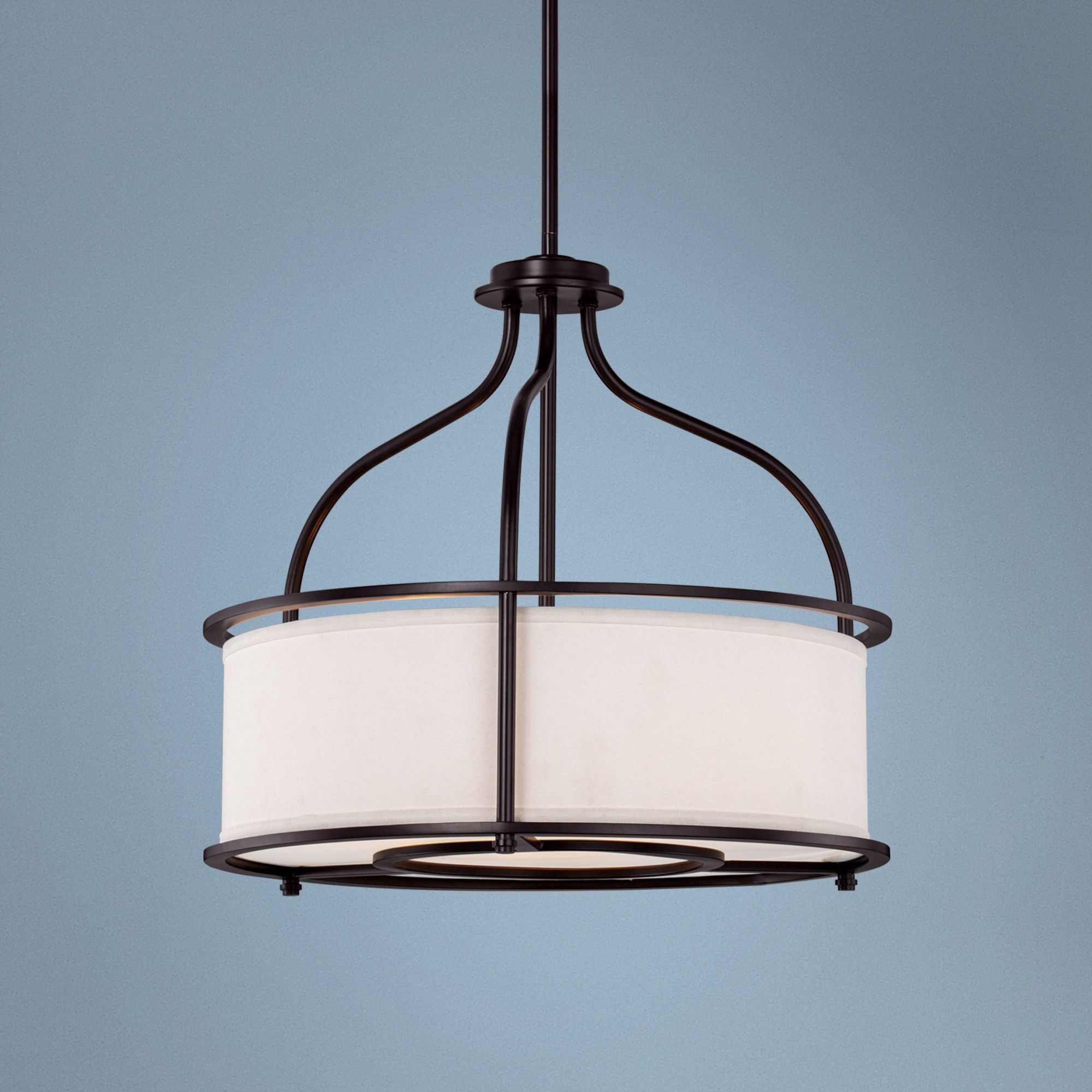 Southampton 3-Light 20" Wide Bronze Pendant Light